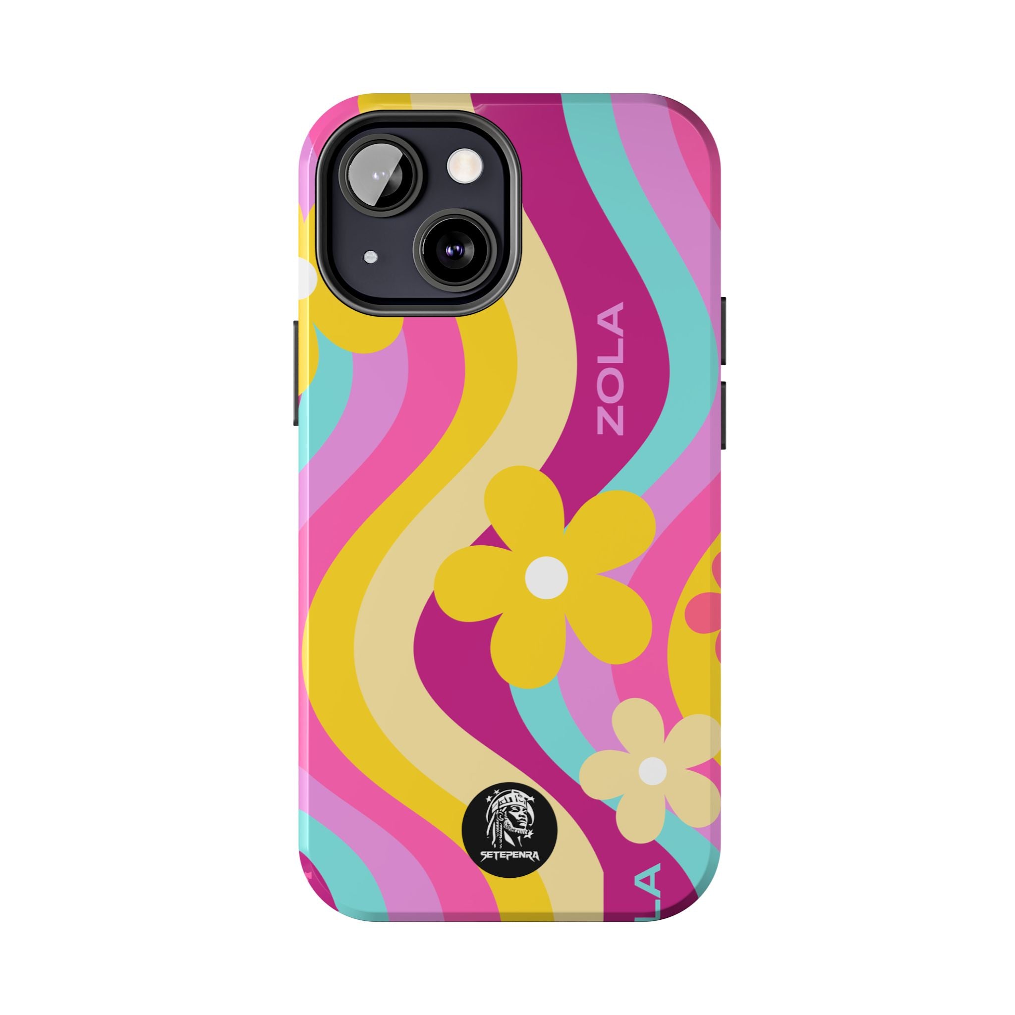 Zola Tough Phone Case (For iPhone, Galaxy & More) - Pink Wave