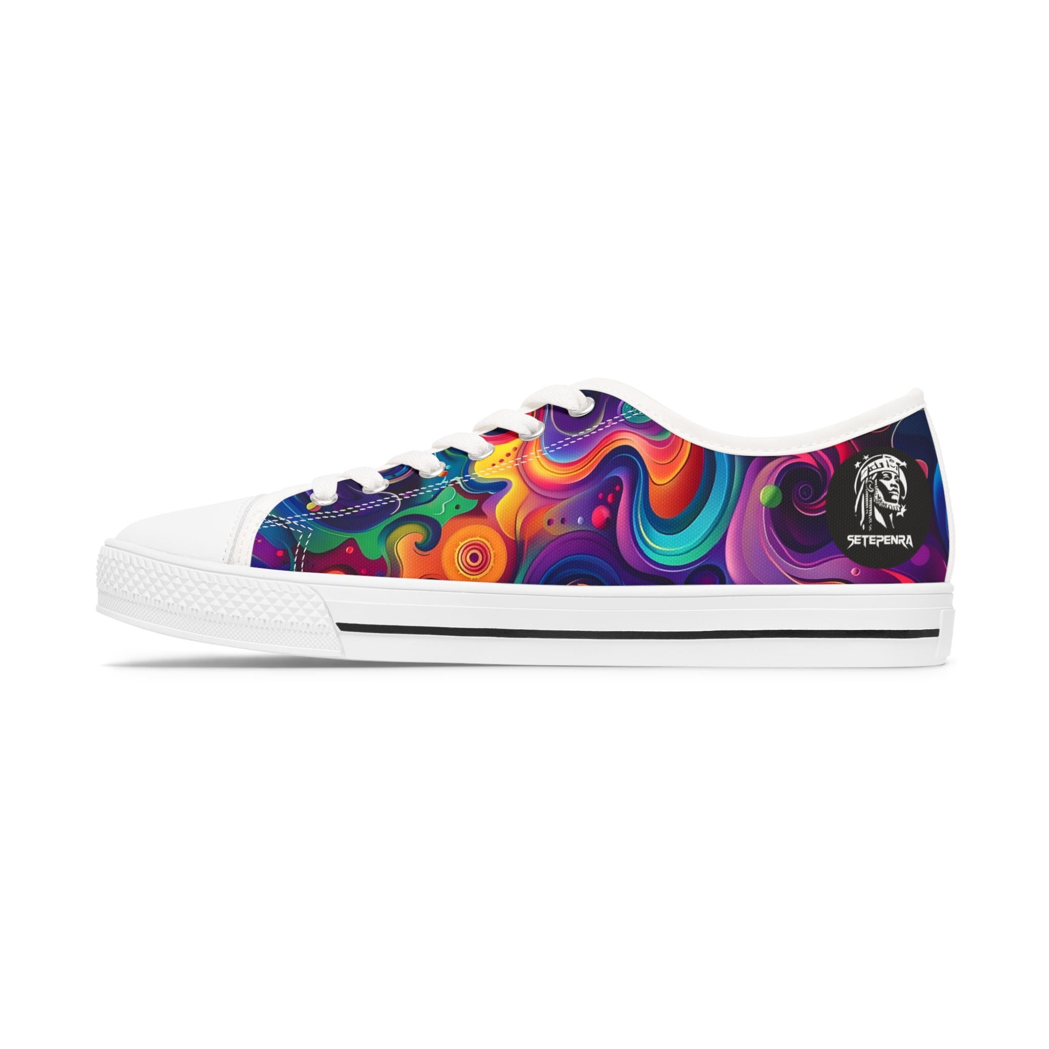 Psychedelic Women's Low Top Sneakers SETEPENRA Shoes.