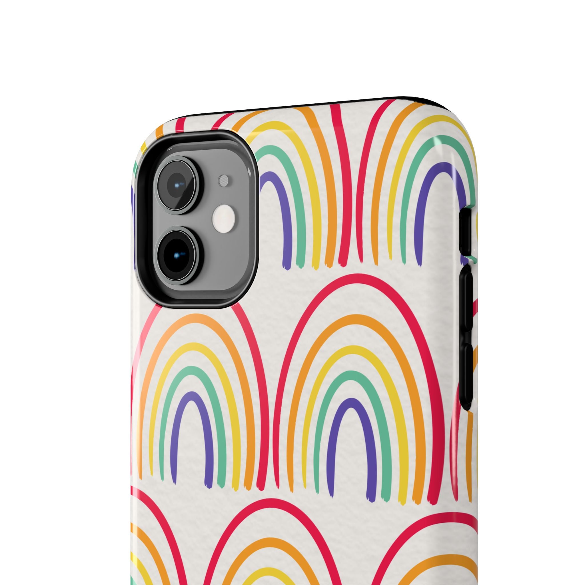 Retro Rainbow Tough Phone Case (For iPhone, Galaxy & More)