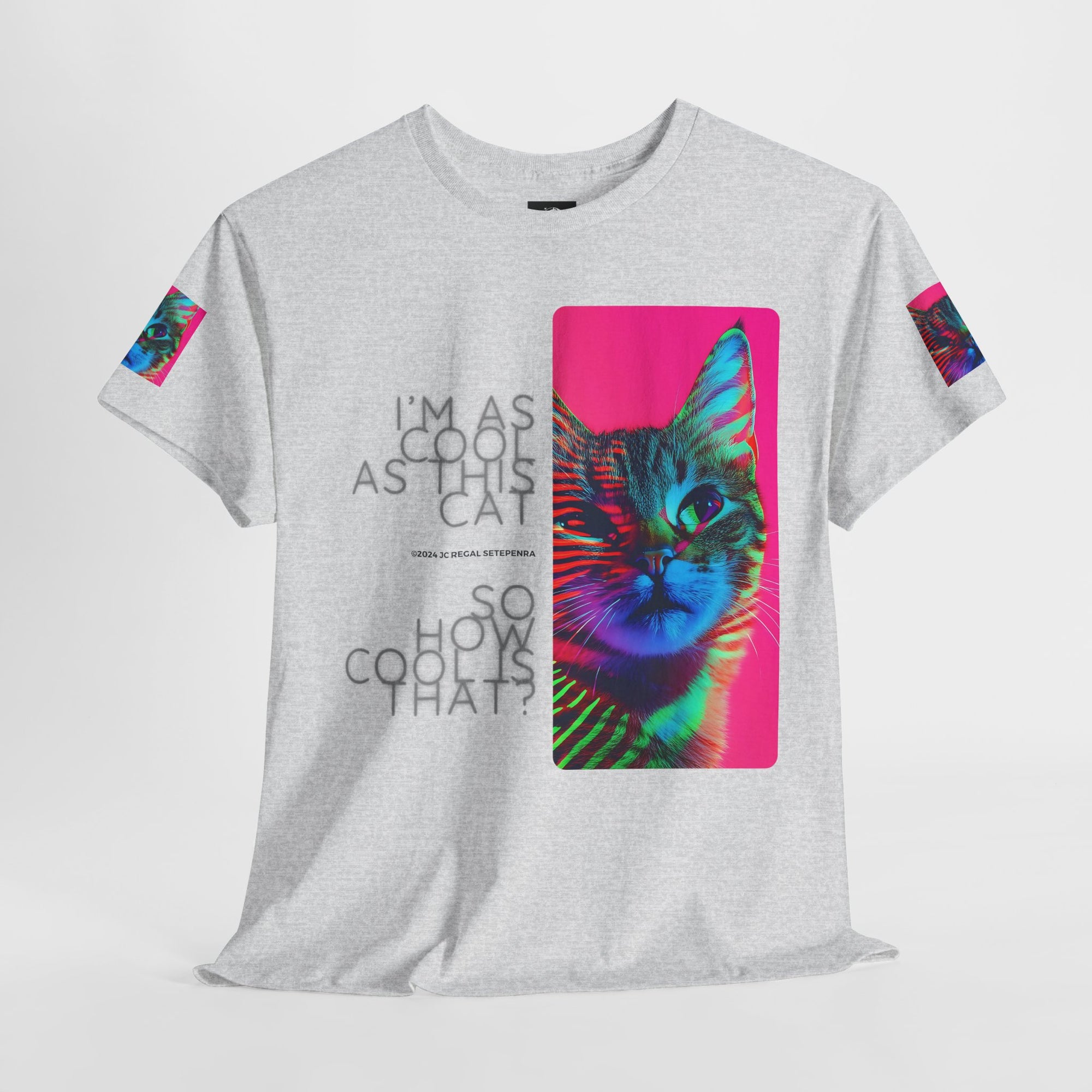 Cool Cat (Whiskers 2) Unisex Heavy Cotton Tee