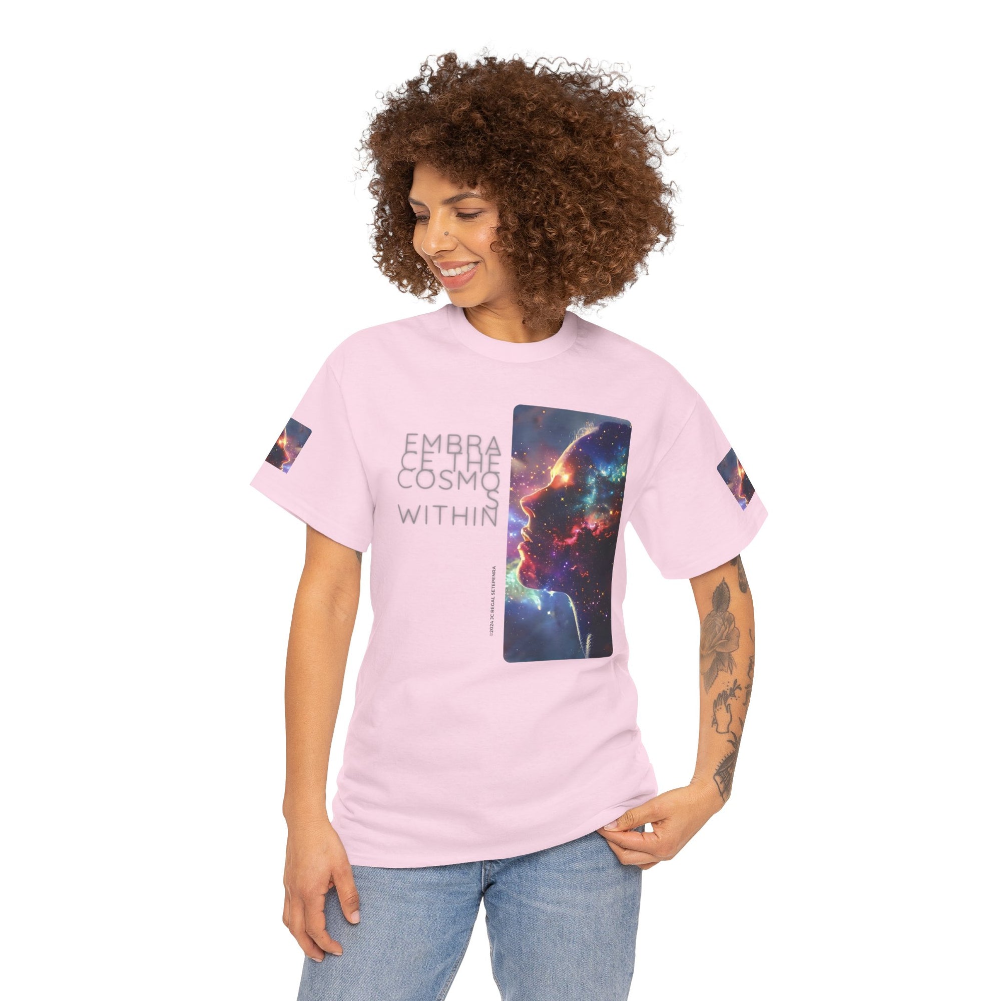 Embrace The Cosmos Within Unisex Heavy Cotton Tee