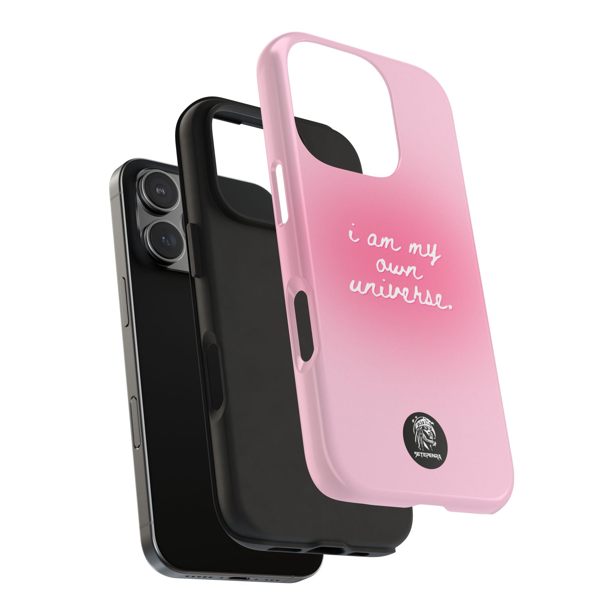 I Am My Own Universe Tough Phone Case (For iPhone, Galaxy & More) - Light Pink