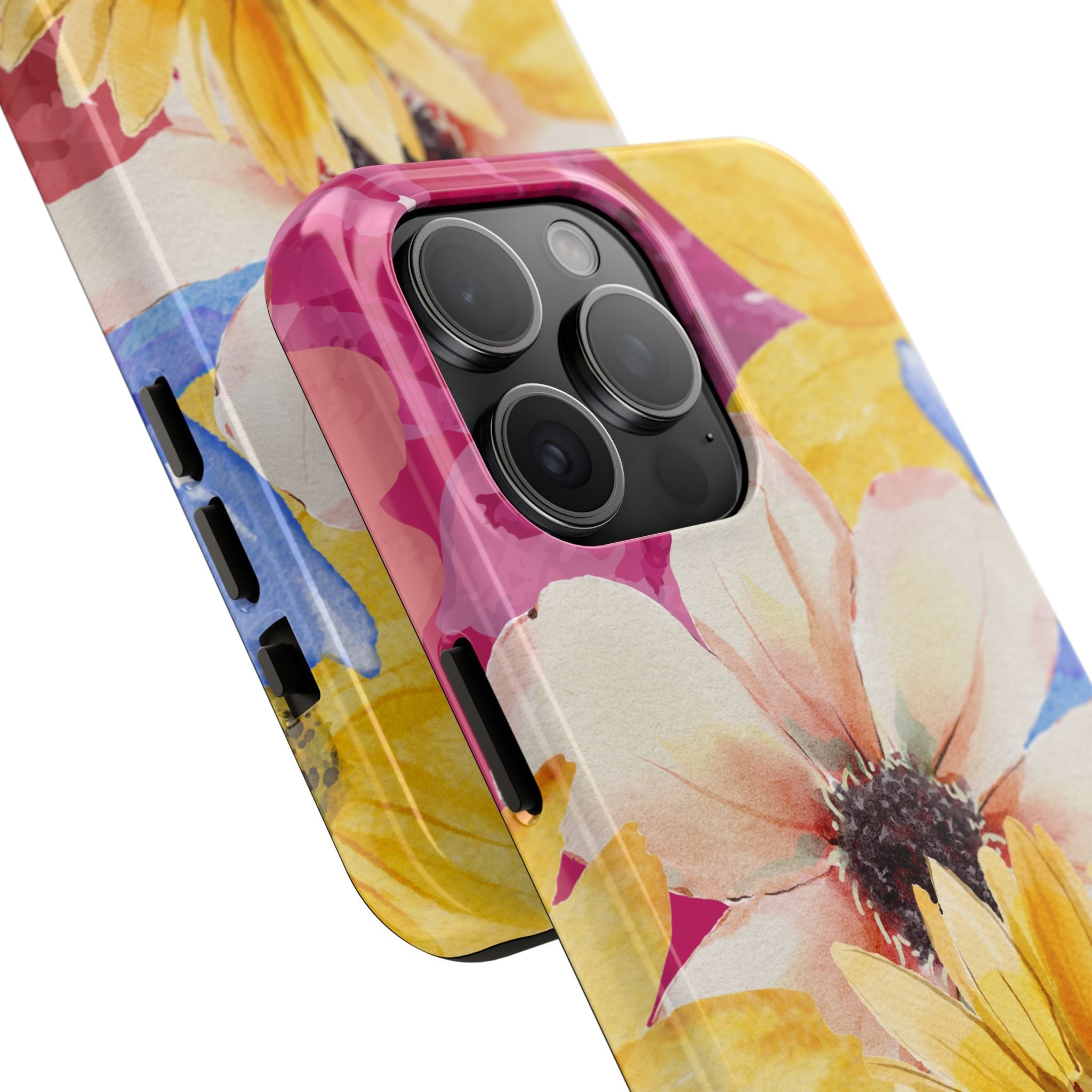 Watercolor Flowers Tough Phone Case (For iPhone, Galaxy & More)