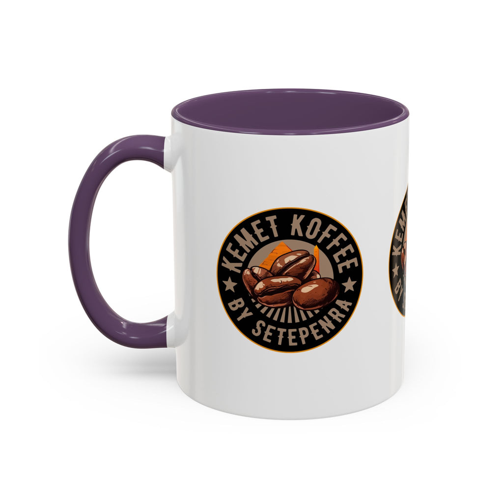 Kemet Koffee By Setepenra Accent Coffee Mug, 11oz, 15oz (Various Colors)