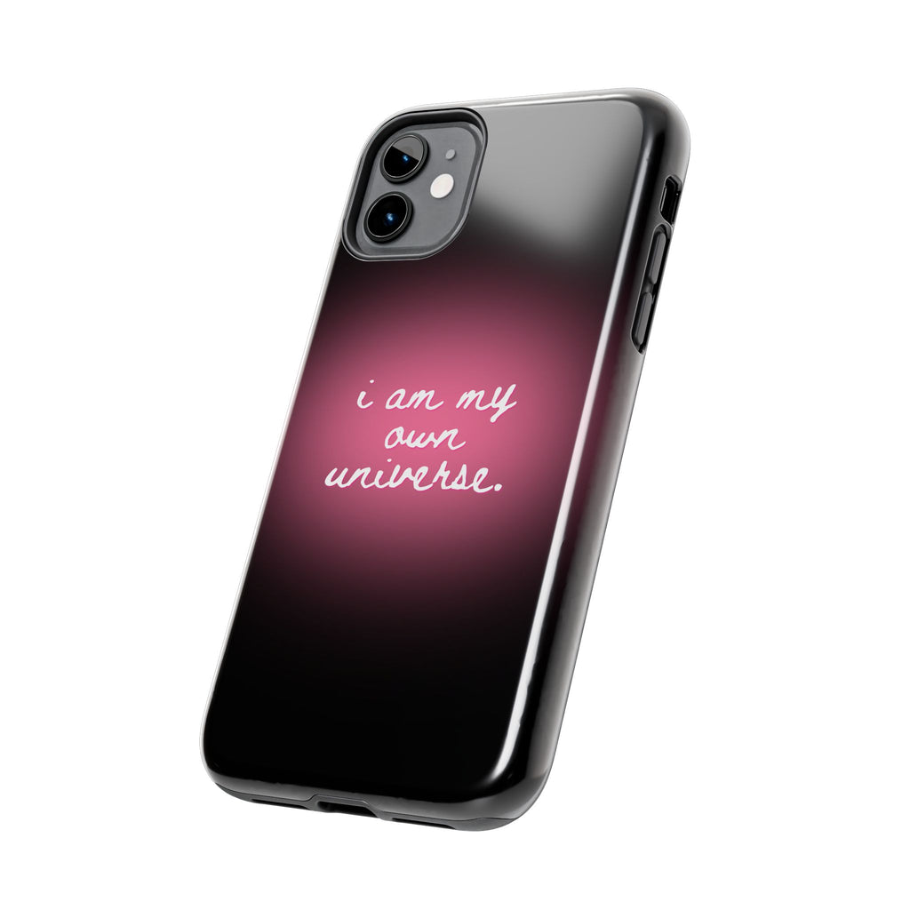 I Am My Own Universe — Pink Glow Protective Cover Tough Phone Case