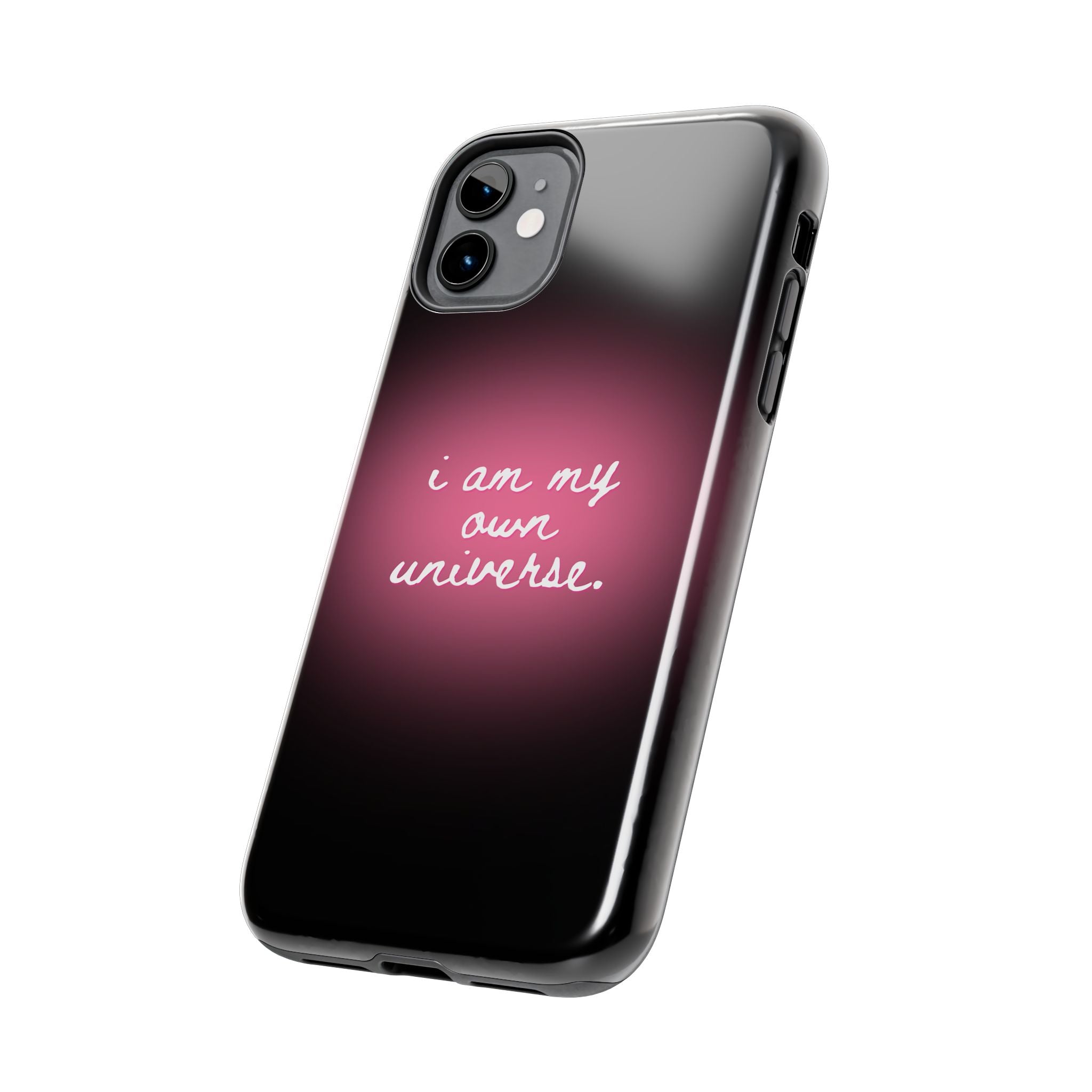 I Am My Own Universe — Pink Glow Protective Cover Tough Phone Case