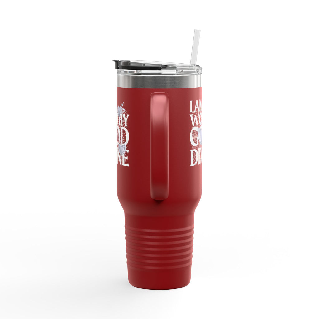 I AM WORTHY GOOD DIVINE Insulated Travel Mug, 40oz