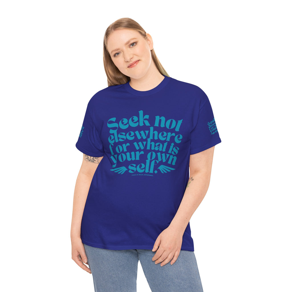 Seek Not Elsewhere (Aqua Edition) Unisex Heavy Cotton Tee