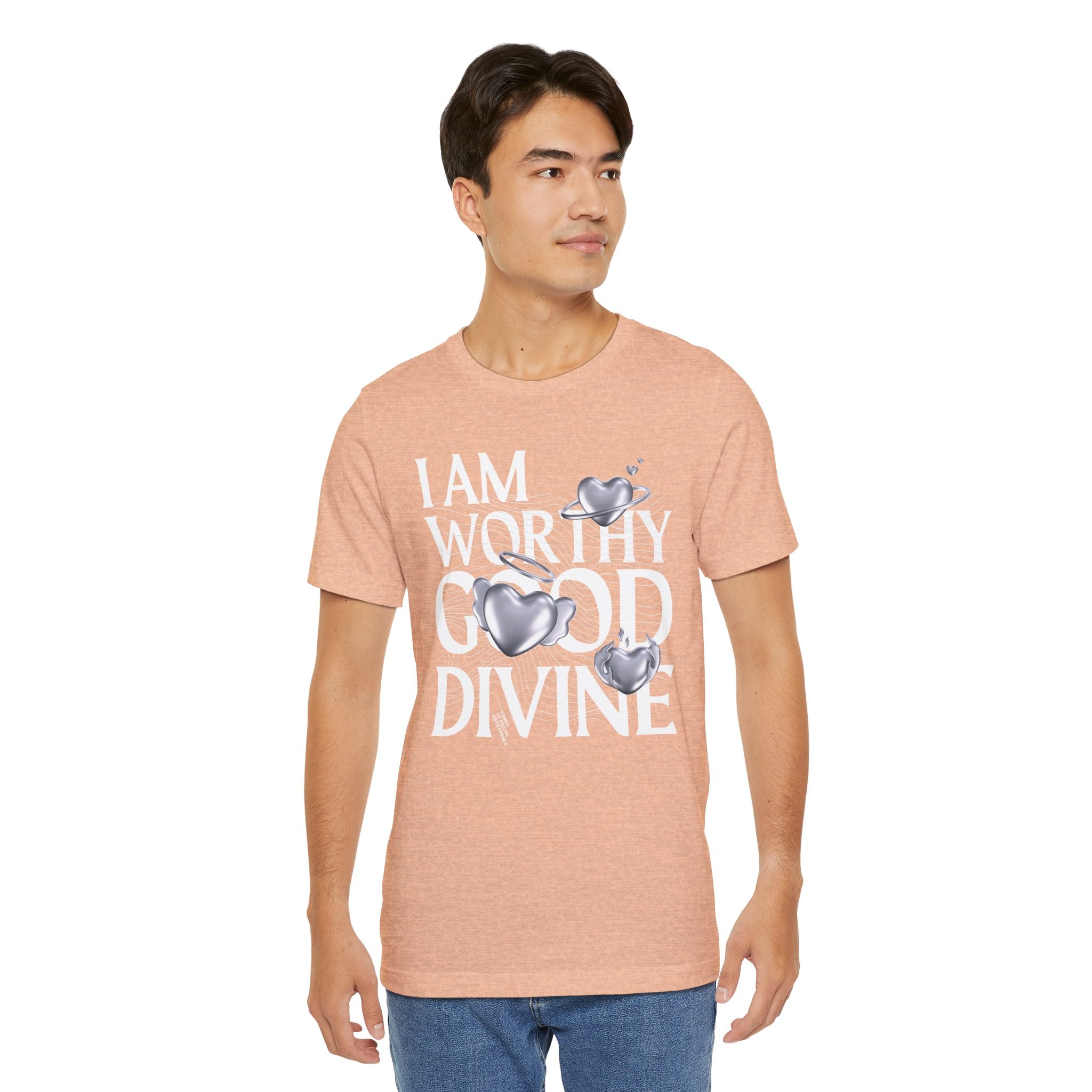I AM WORTHY GOOD DIVINE Unisex Jersey Short Sleeve Tee