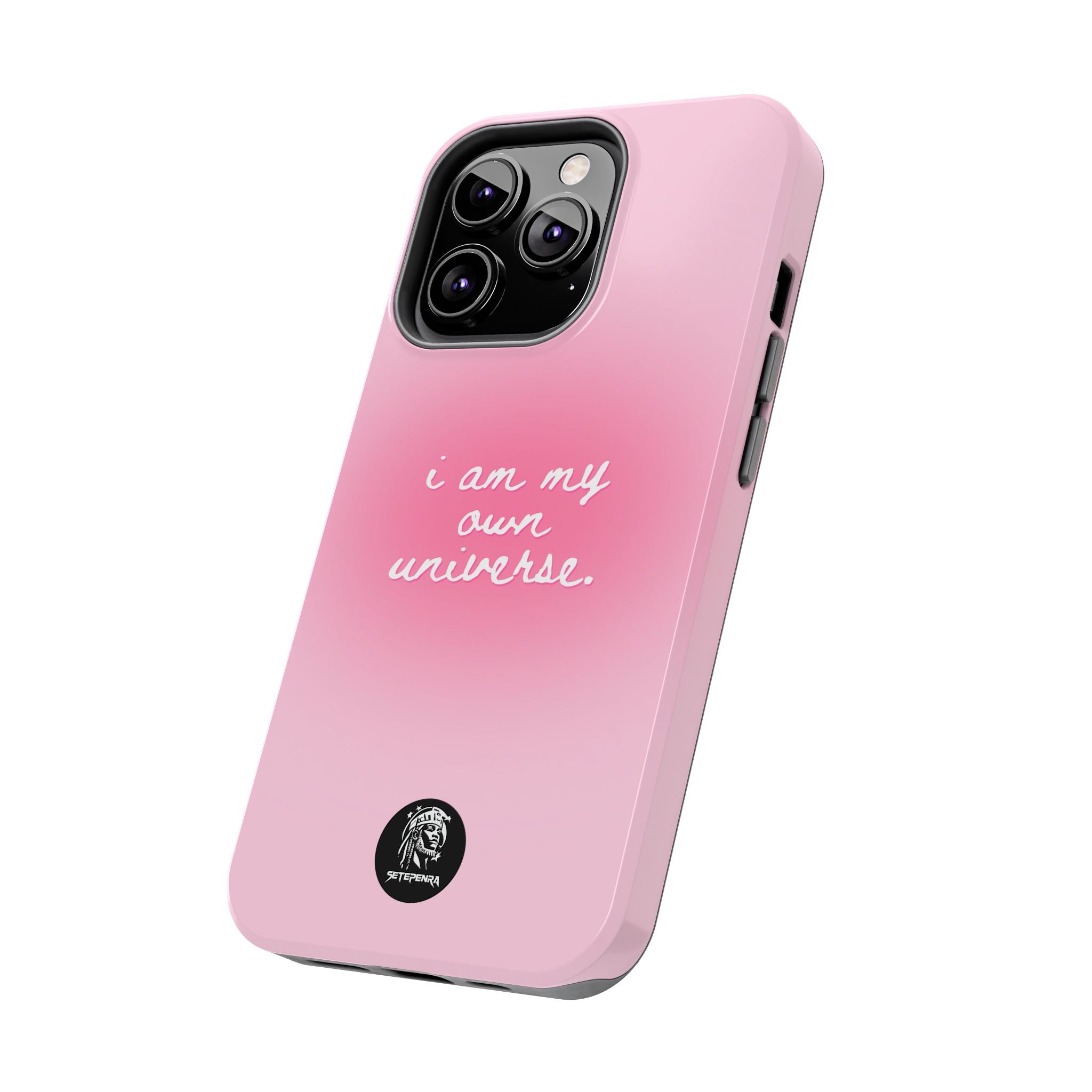 I Am My Own Universe Tough Phone Case (For iPhone, Galaxy & More) - Light Pink