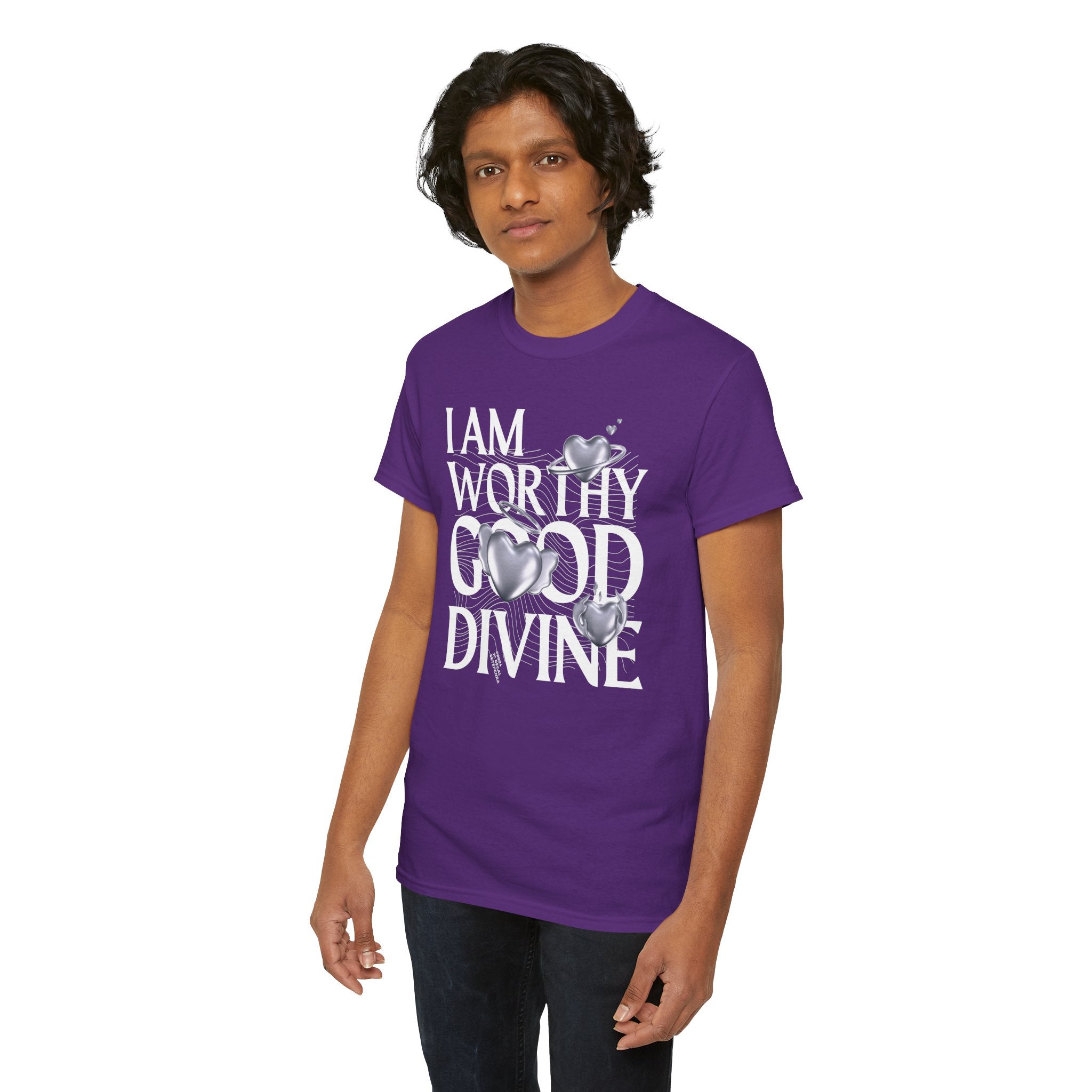 I AM WORTHY GOOD DIVINE Unisex Heavy Cotton Tee
