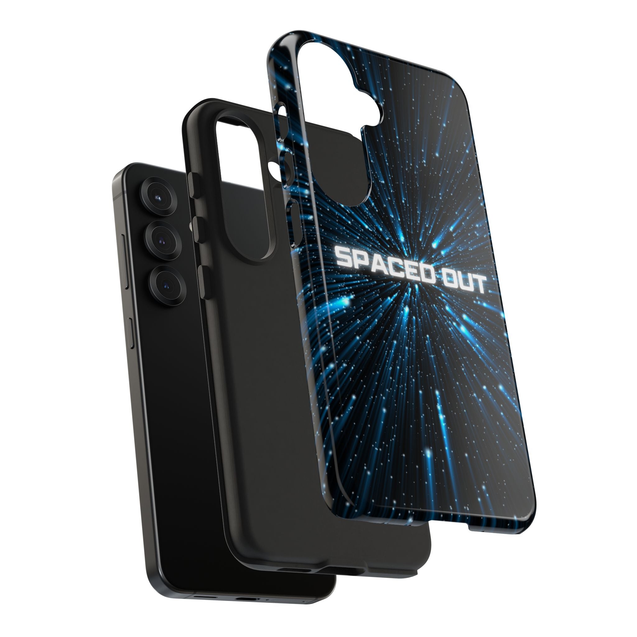 Spaced Out Tough Phone Case — Cosmic Space Warp Protective Cover