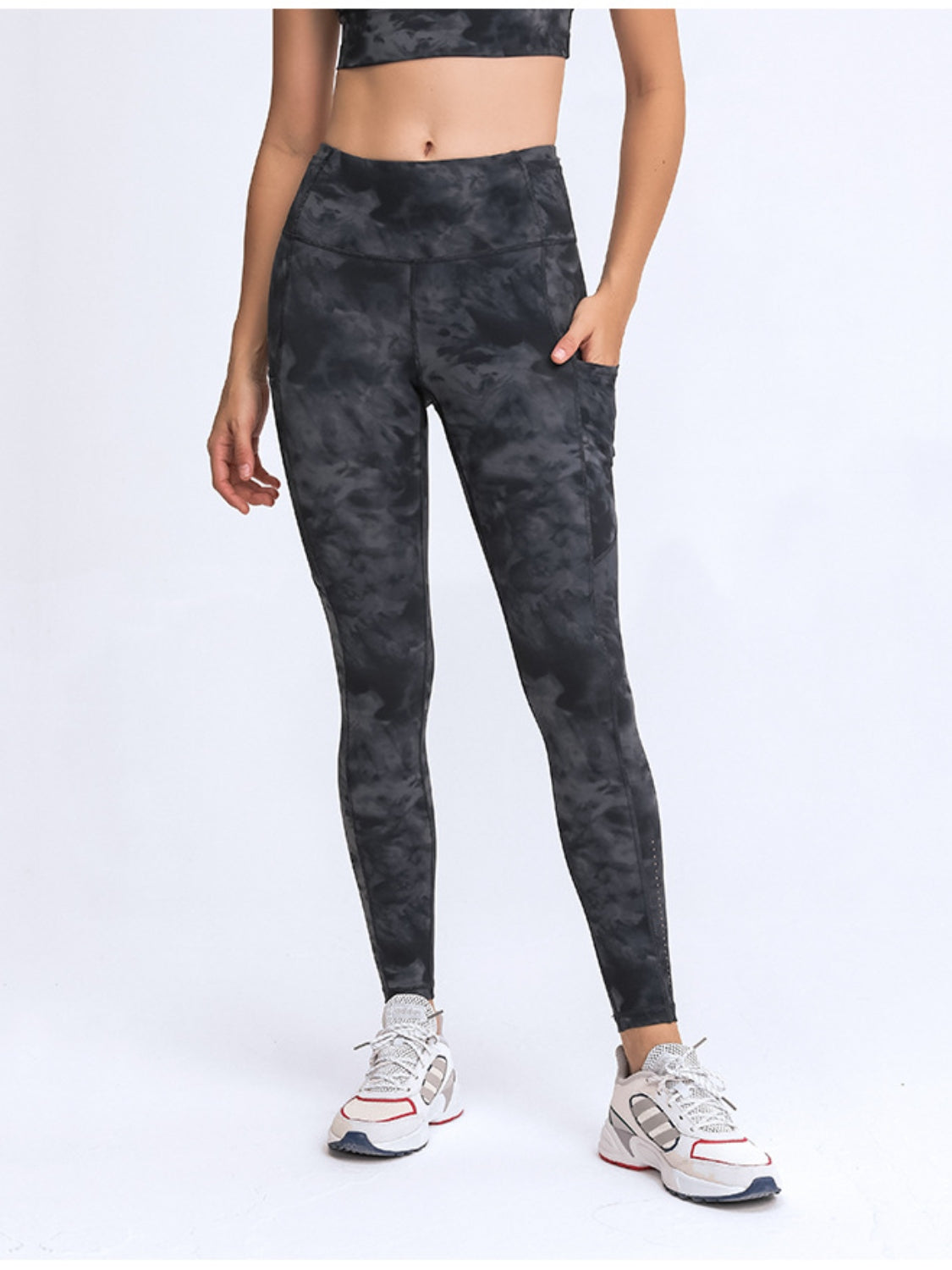 Millennia Wide Waistband Leggings with Pockets SETEPENRA .