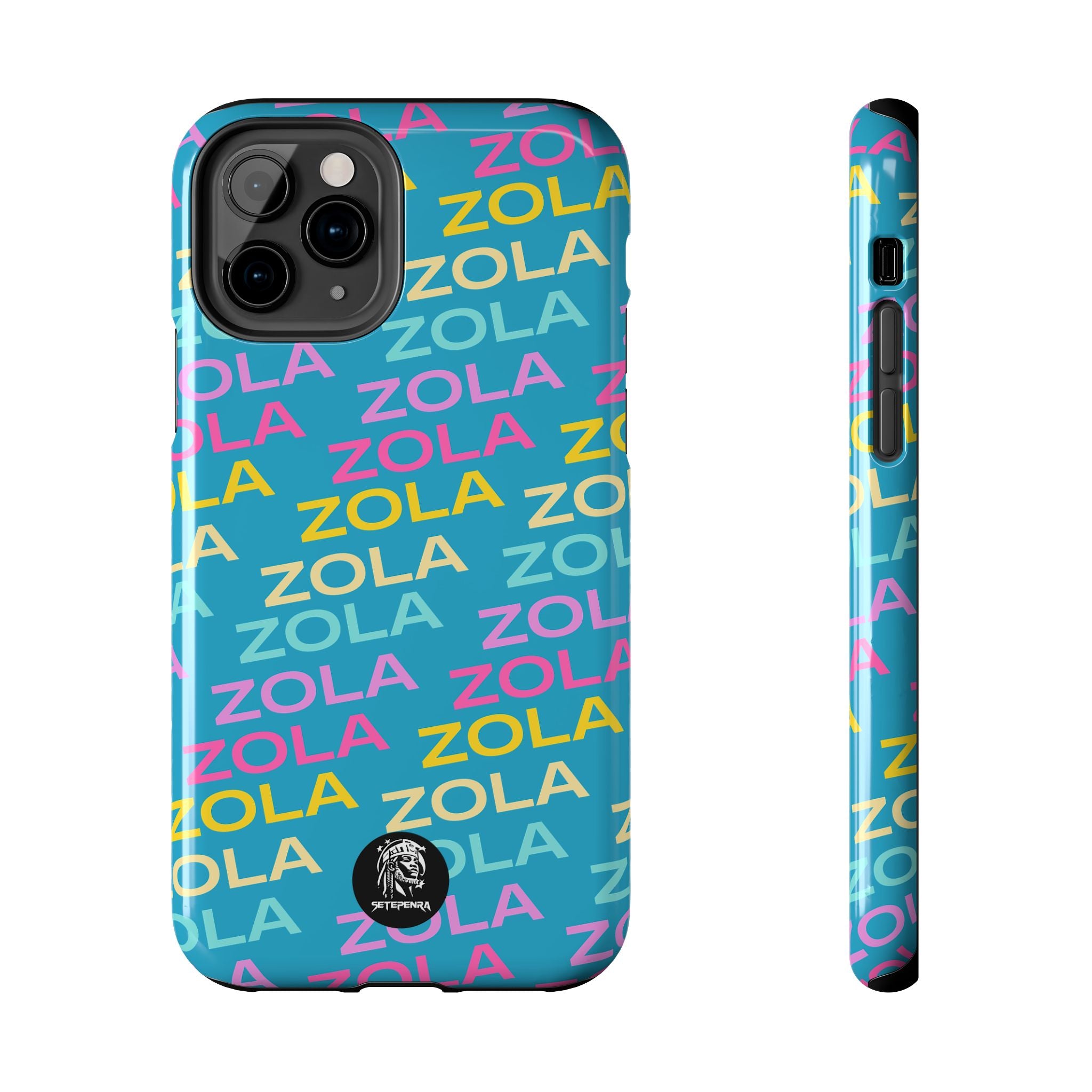 Zola Tough Phone Case (For iPhone, Galaxy & More) - Turquoise SETEPENRA Phone Case.