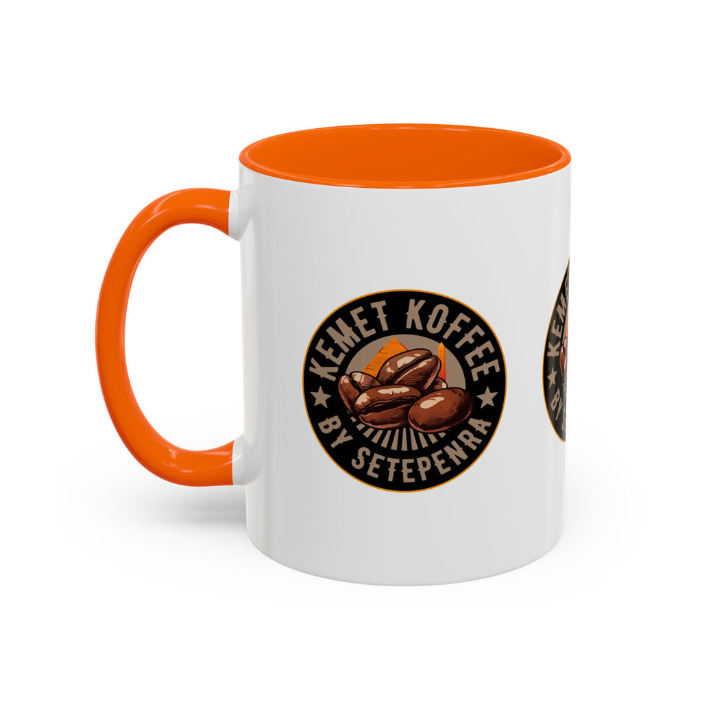 Kemet Koffee By Setepenra Accent Coffee Mug, 11oz, 15oz (Various Colors)