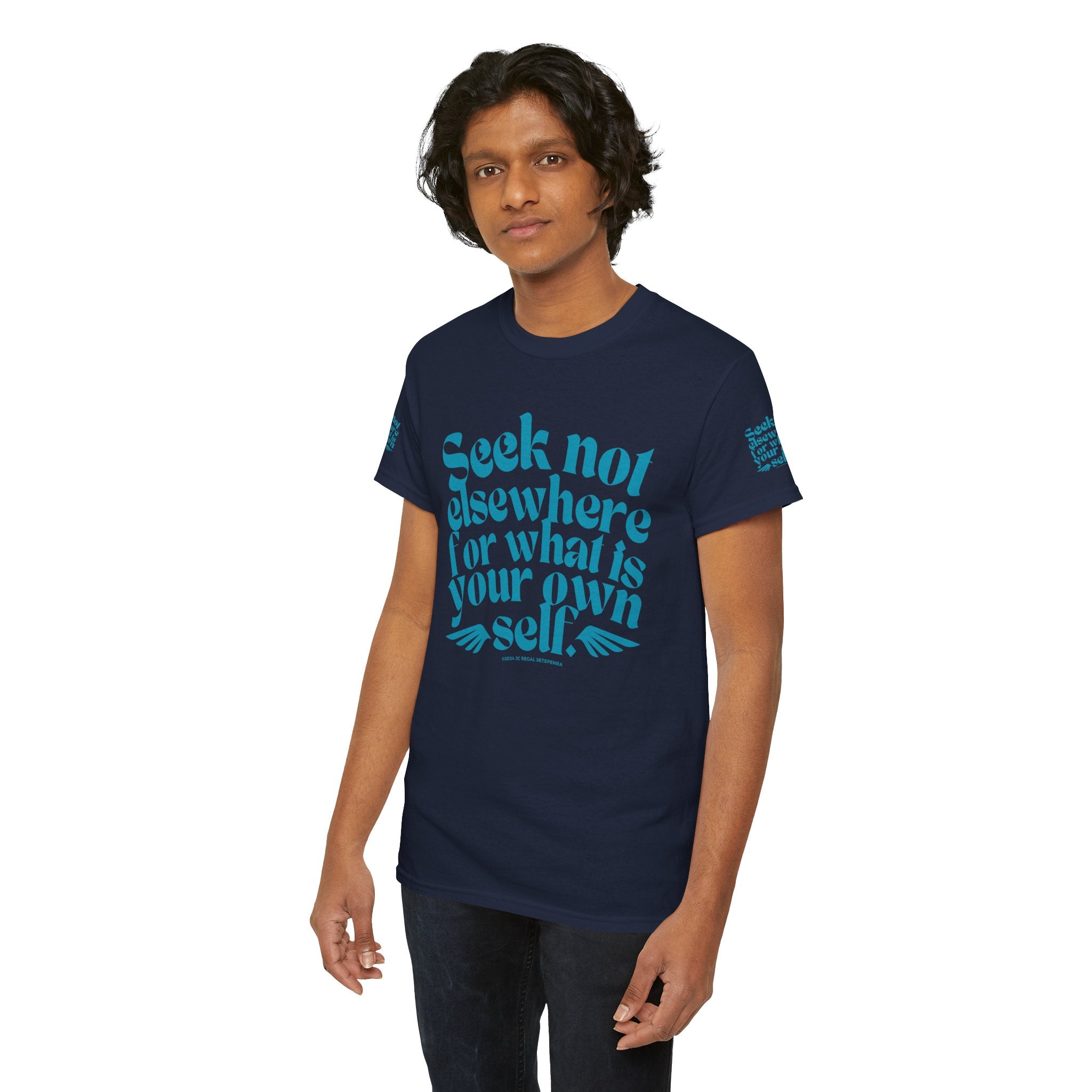 Seek Not Elsewhere (Aqua Edition) Unisex Heavy Cotton Tee