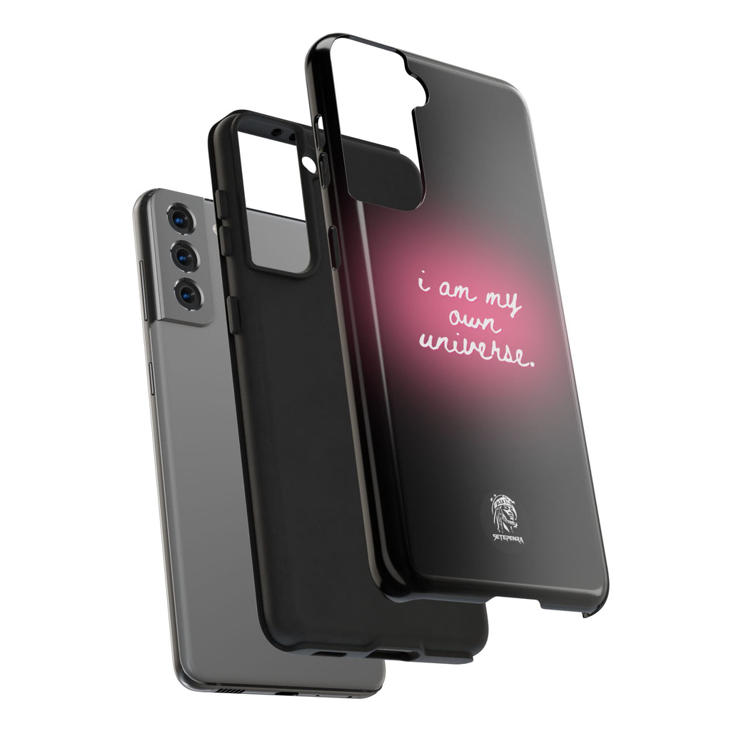 I Am My Own Universe Tough Phone Case (For iPhone, Galaxy & More) - Black