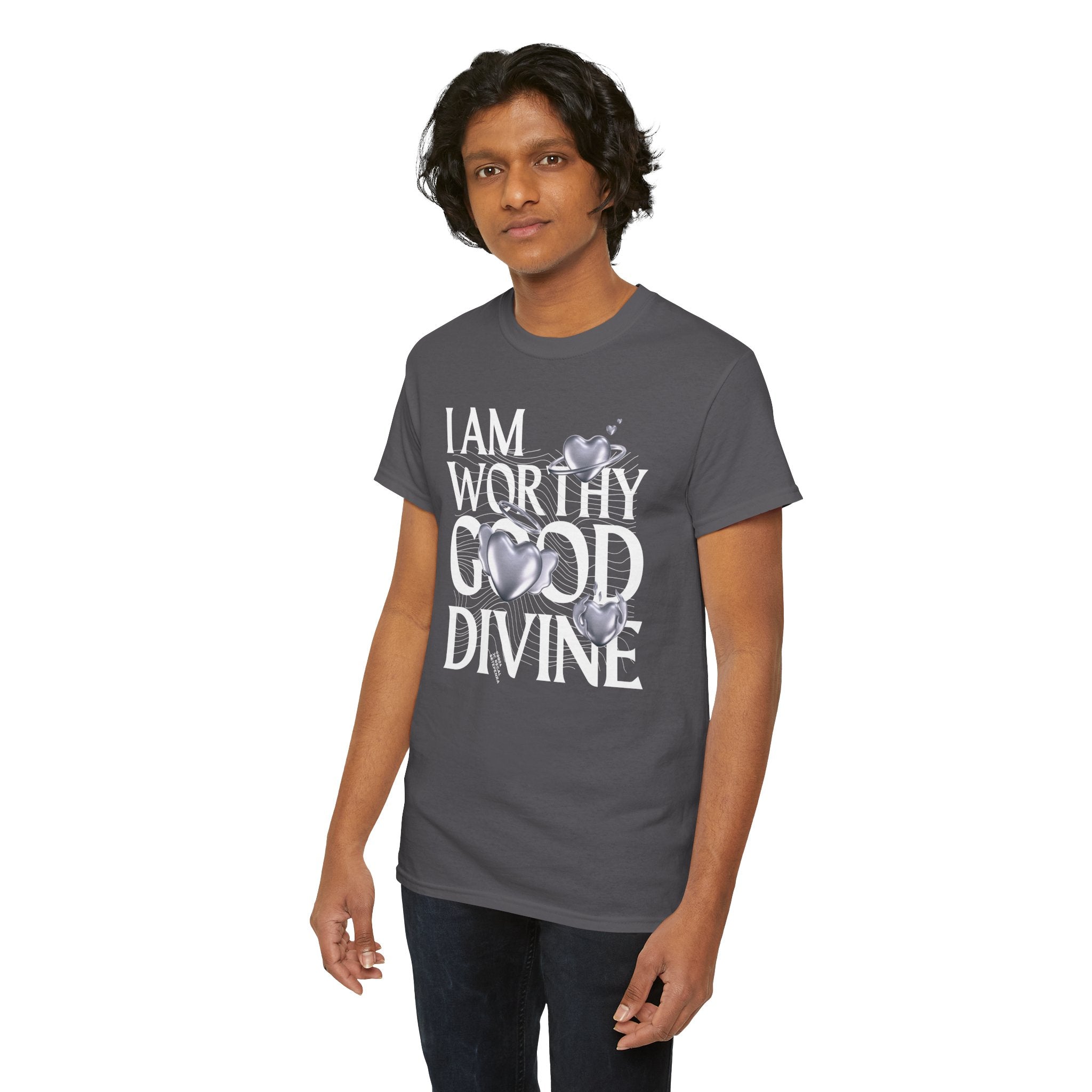 I AM WORTHY GOOD DIVINE Unisex Heavy Cotton Tee