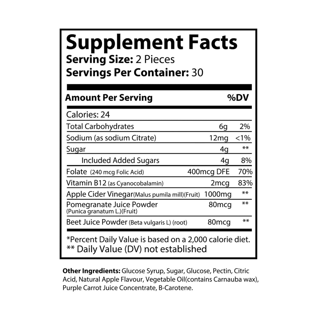 SETEPENRA Goodstuff Apple Cider Vinegar Gummies (60 Gummies) SETEPENRA Food Supplements.