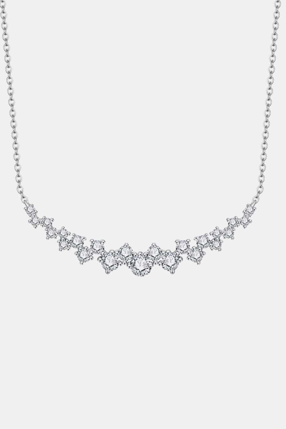 1.64 Carat Moissanite 925 Sterling Silver Necklace SETEPENRA .