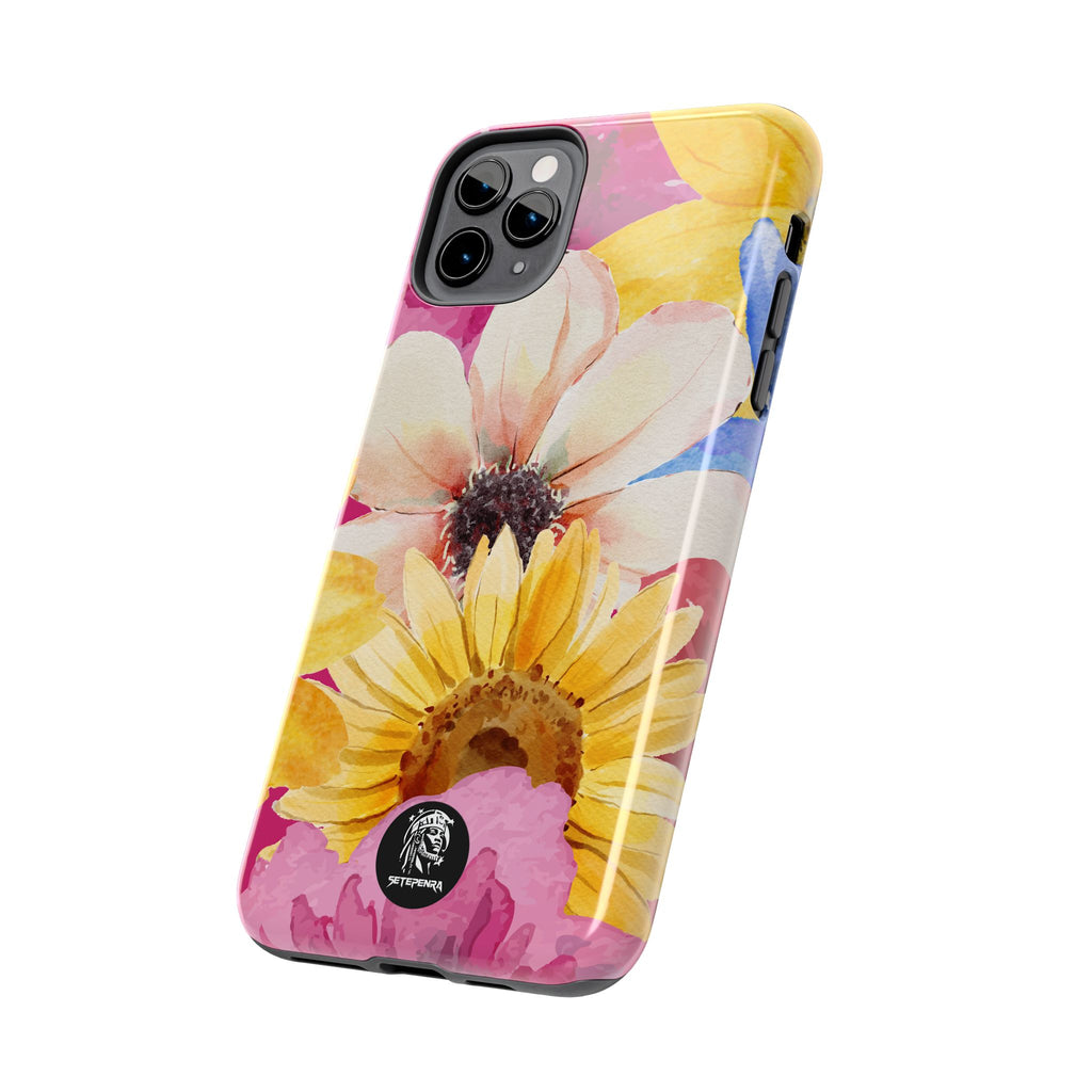 Watercolor Flowers Tough Phone Case (For iPhone, Galaxy & More)