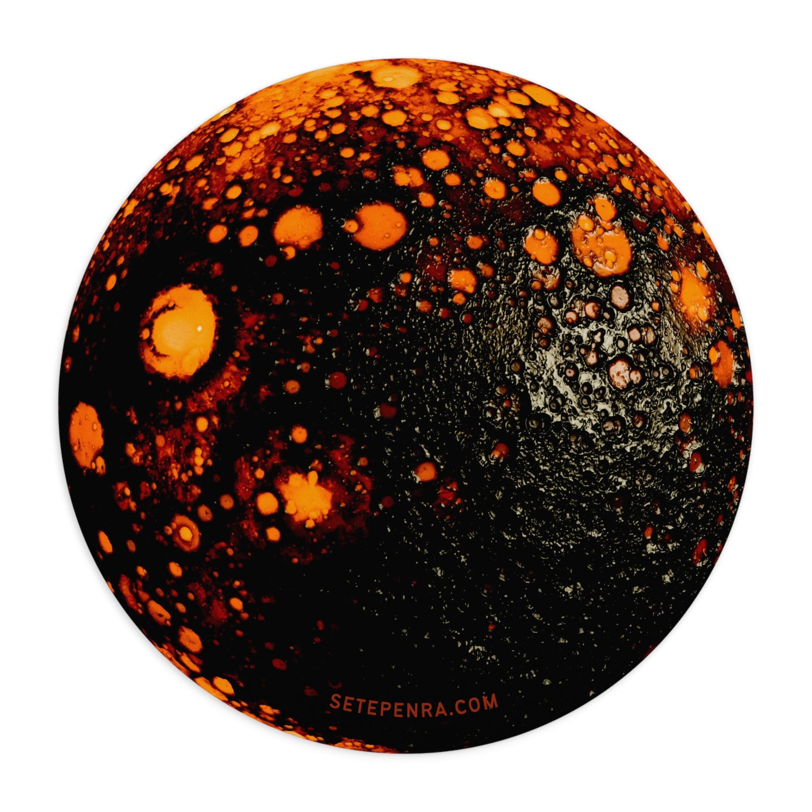 Cosmic Spaces Neoprene Mousepad - Burnt Planet