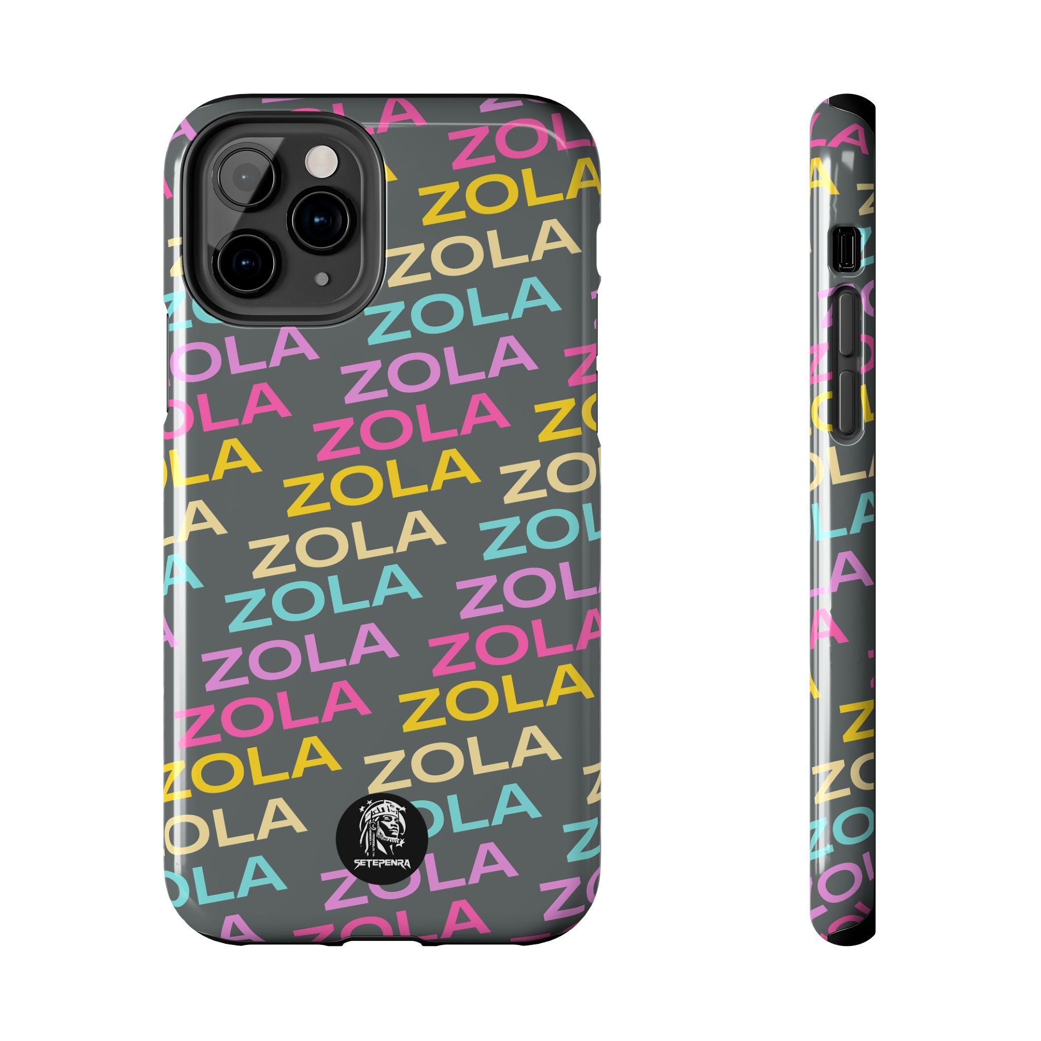 Zola Tough Phone Case (For iPhone, Galaxy & More) - Dark Grey SETEPENRA Phone Case.