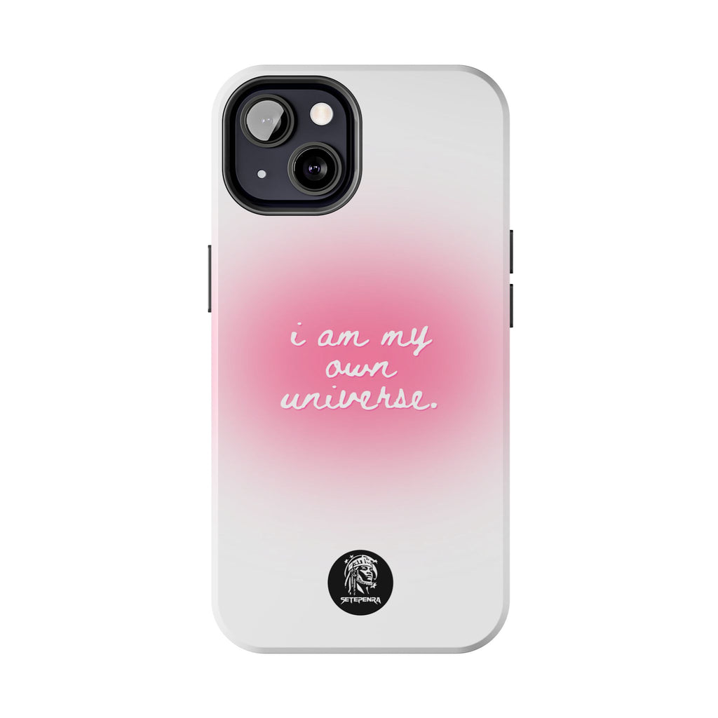 I Am My Own Universe Tough Phone Case (For iPhone, Galaxy & More) - White