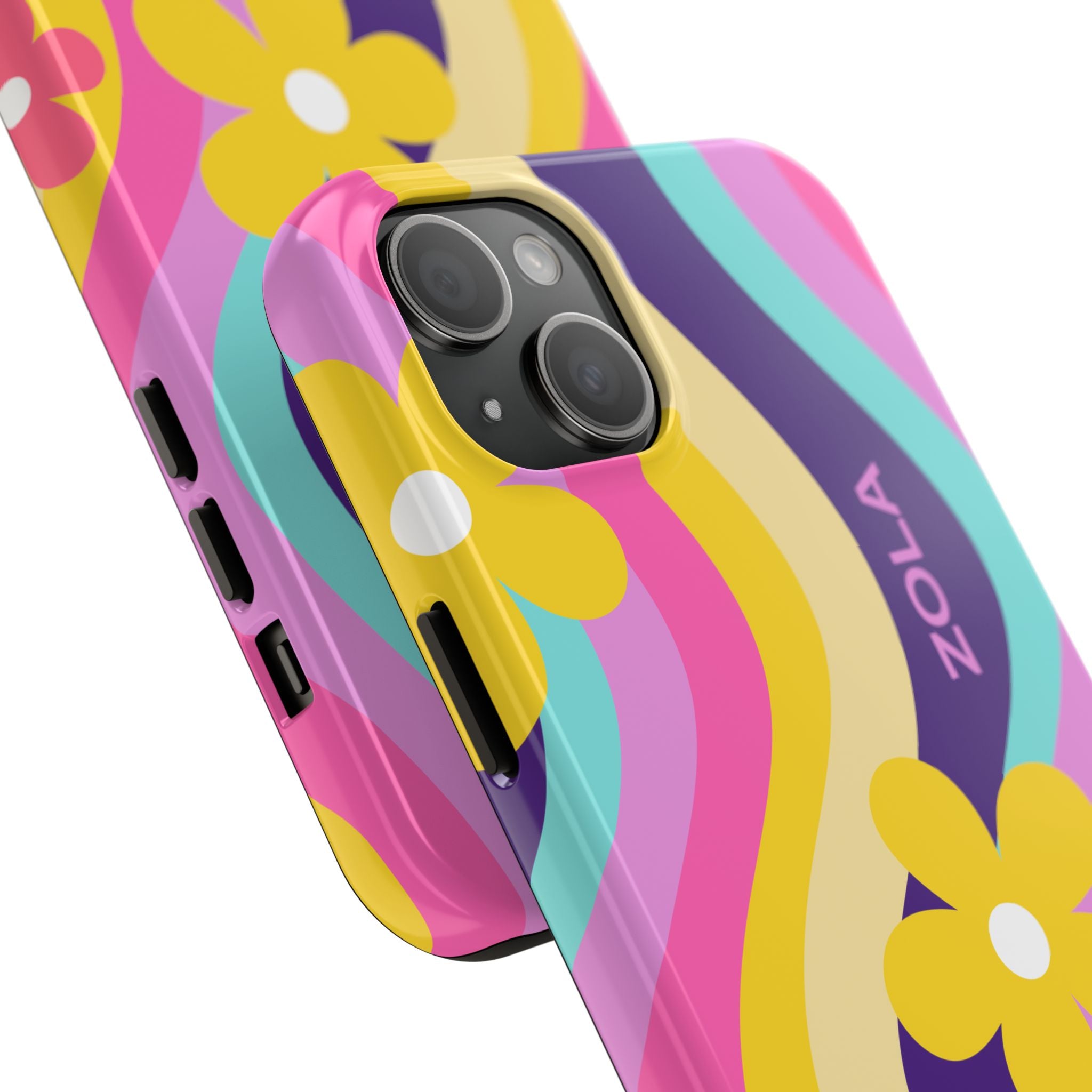 Zola Tough Phone Case (For iPhone, Galaxy & More) - Purple Wave