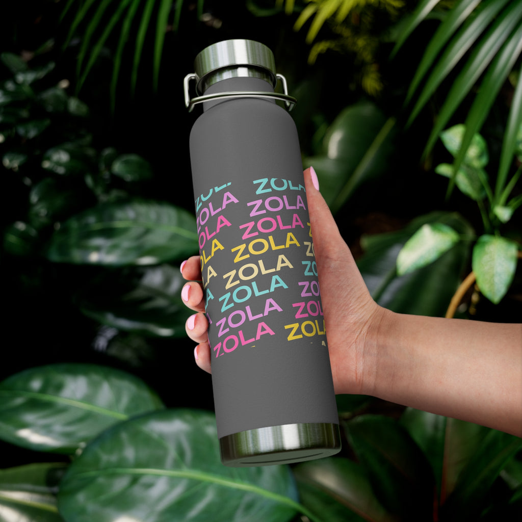 Zola Copper Vacuum Insulated Bottle, 22oz