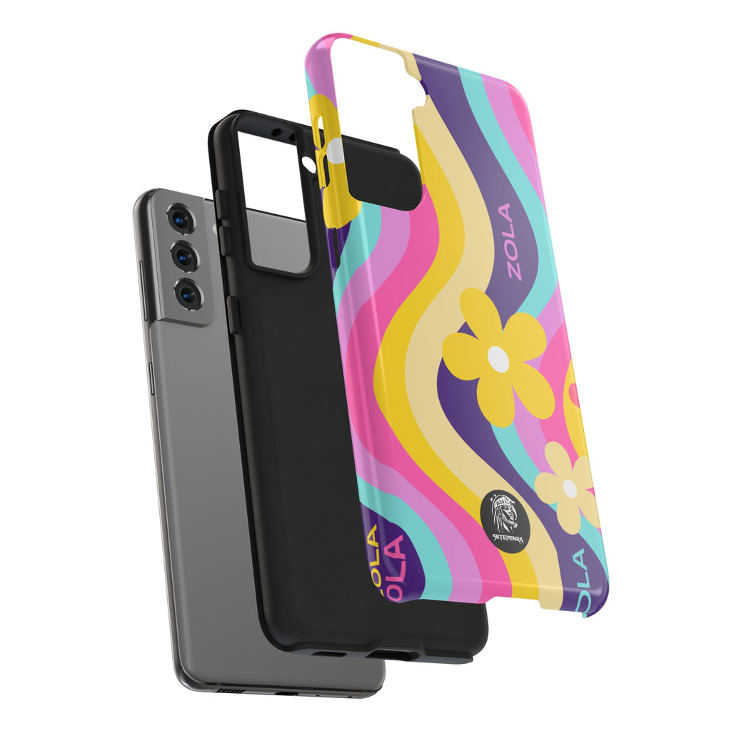 Zola Tough Phone Case (For iPhone, Galaxy & More) - Purple Wave