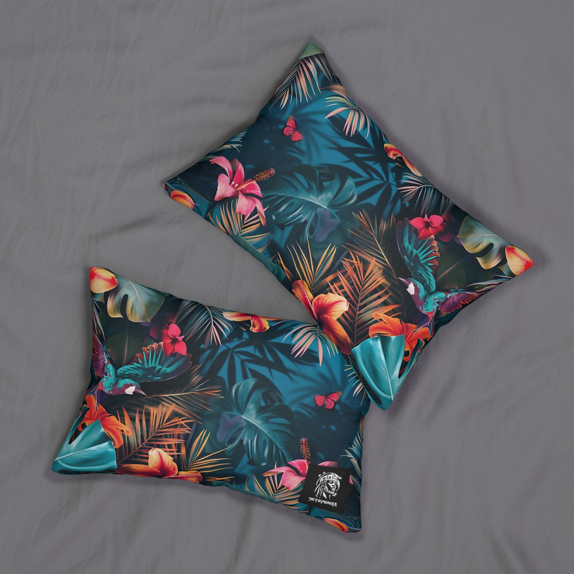 Tropican Retreat (Scene 4) Spun Polyester Lumbar Pillow SETEPENRA Home Decor.
