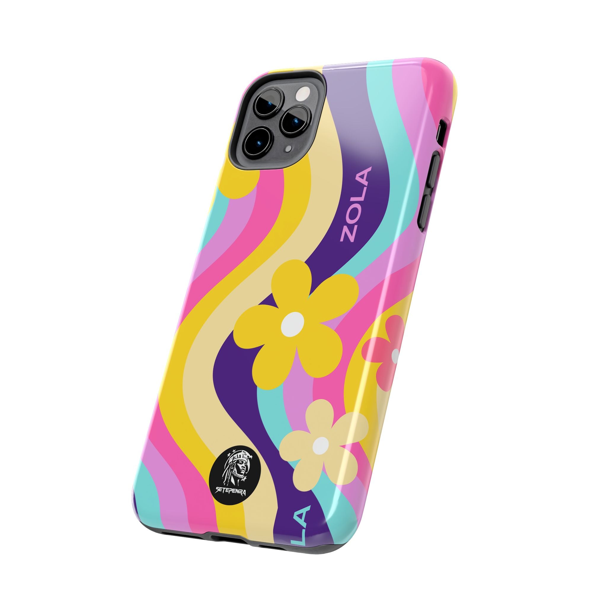 Zola Tough Phone Case (For iPhone, Galaxy & More) - Purple Wave