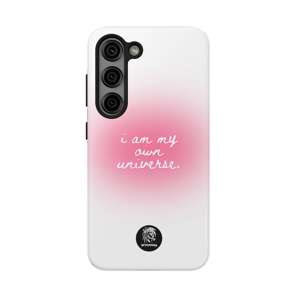 I Am My Own Universe Tough Phone Case (For iPhone, Galaxy & More) - White