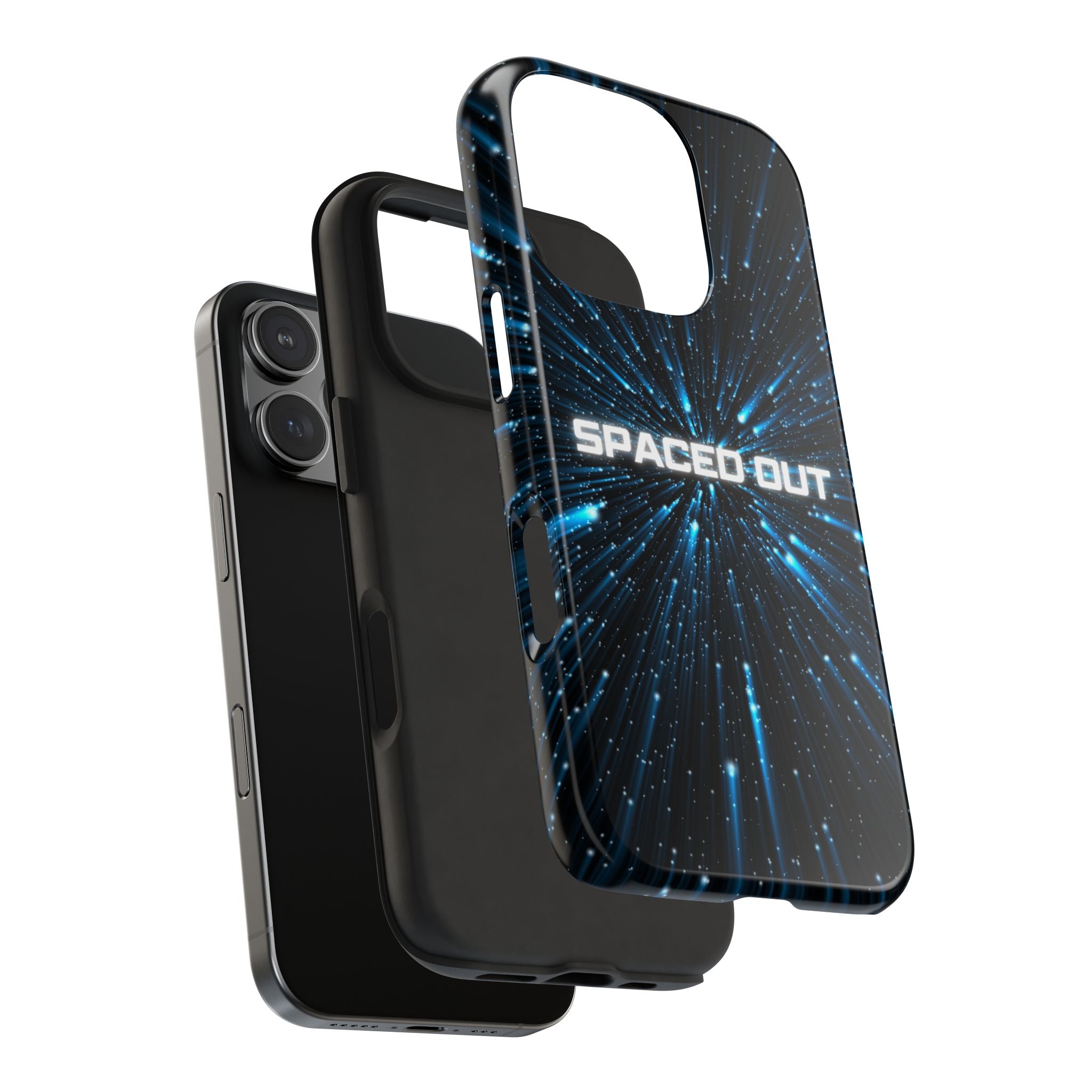 Spaced Out Tough Phone Case — Cosmic Space Warp Protective Cover
