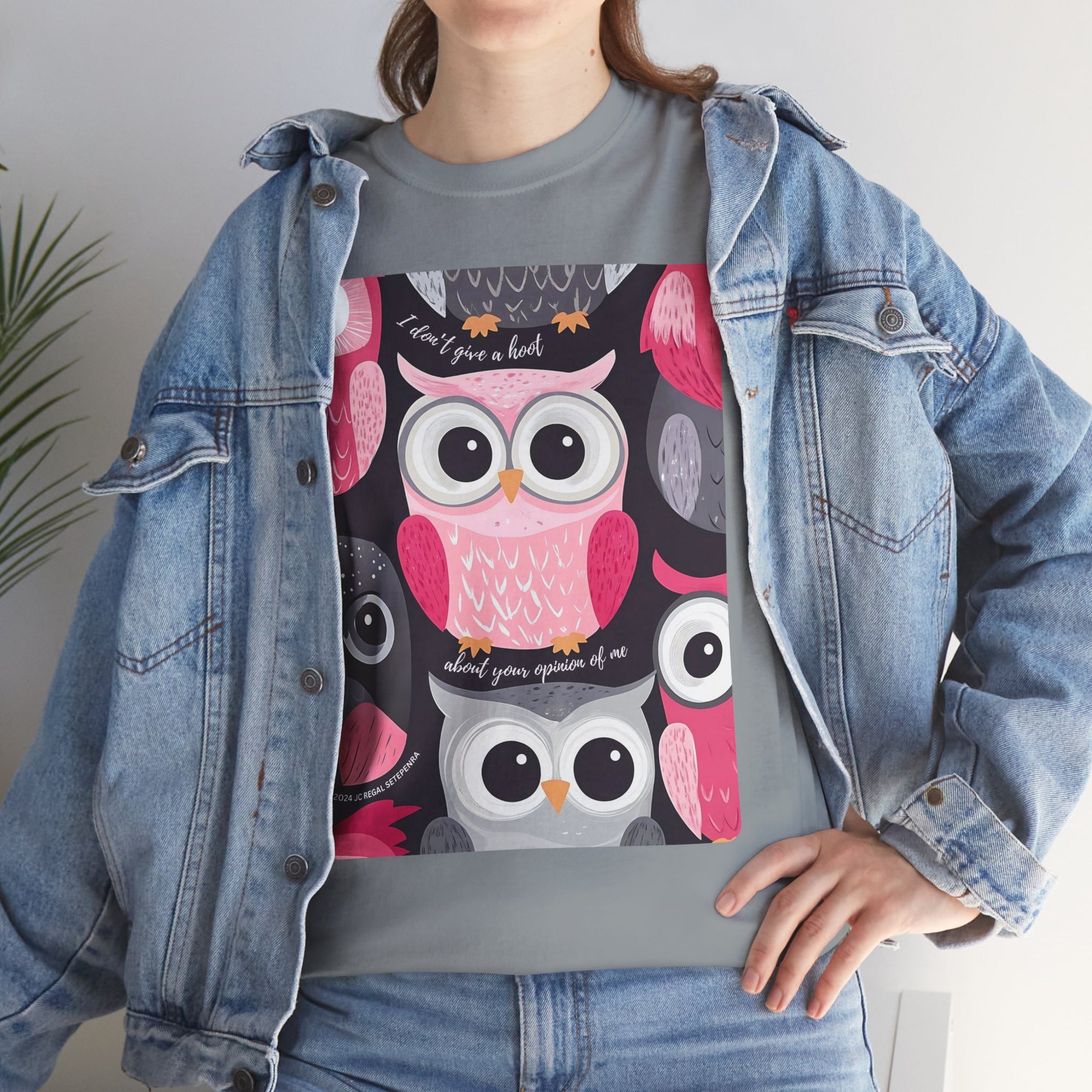 Don't Give A Hoot Unisex Heavy Cotton Tee