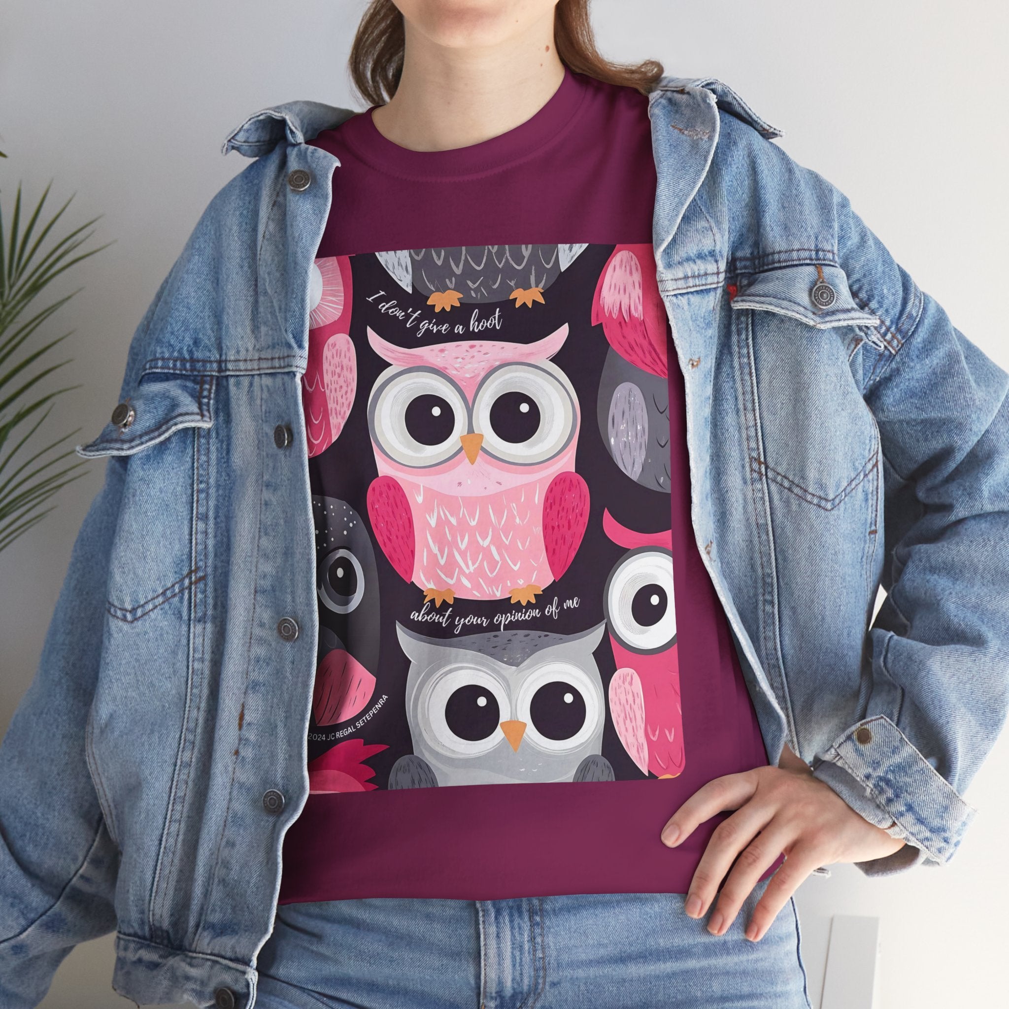 Don't Give A Hoot Unisex Heavy Cotton Tee