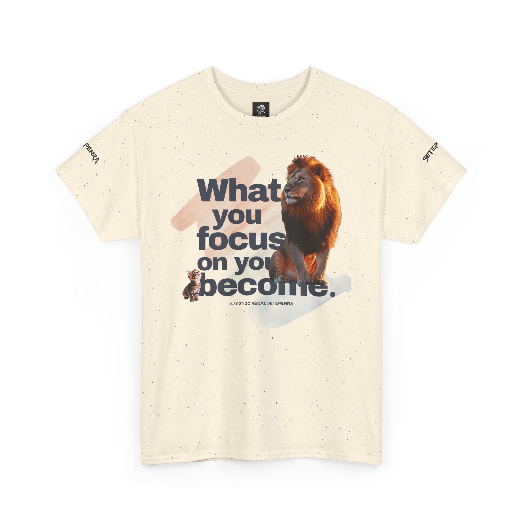 What You Focus On You Become Unisex Heavy Cotton Tee
