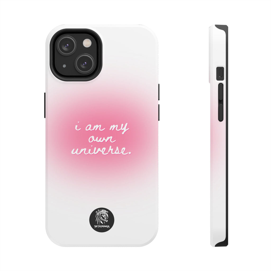 I Am My Own Universe Tough Phone Case (For iPhone, Galaxy & More) - White SETEPENRA Phone Case.