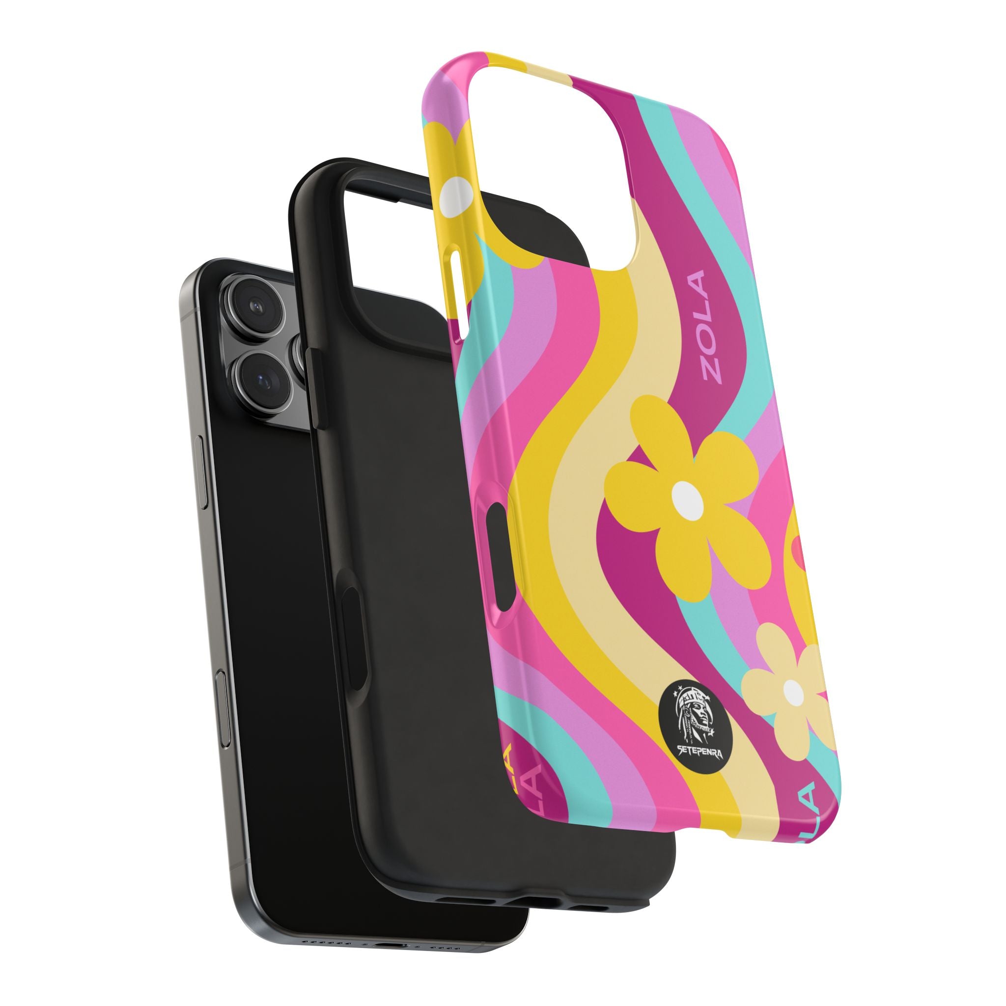 Zola Tough Phone Case (For iPhone, Galaxy & More) - Pink Wave