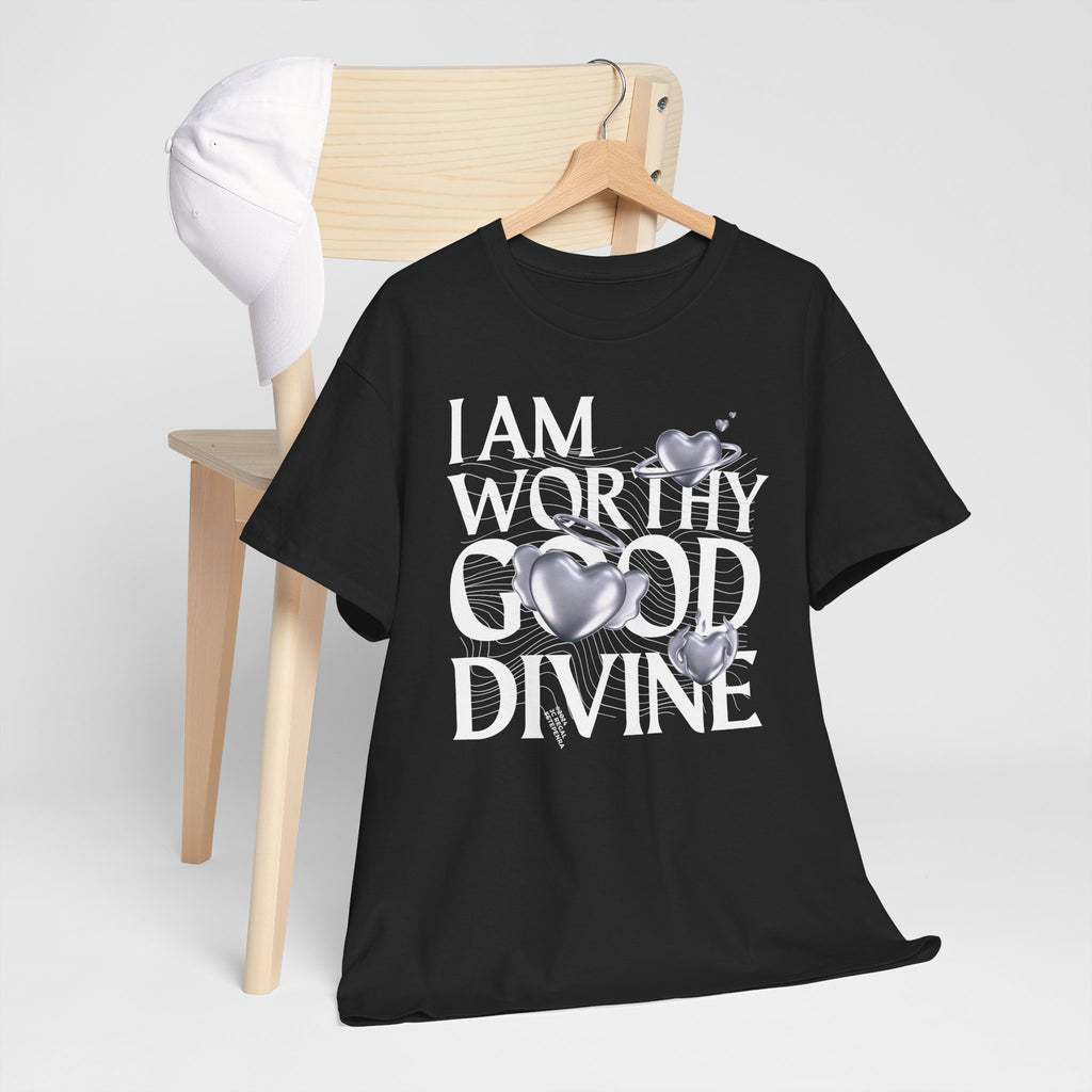 I AM WORTHY GOOD DIVINE Unisex Heavy Cotton Tee SETEPENRA T-Shirt.