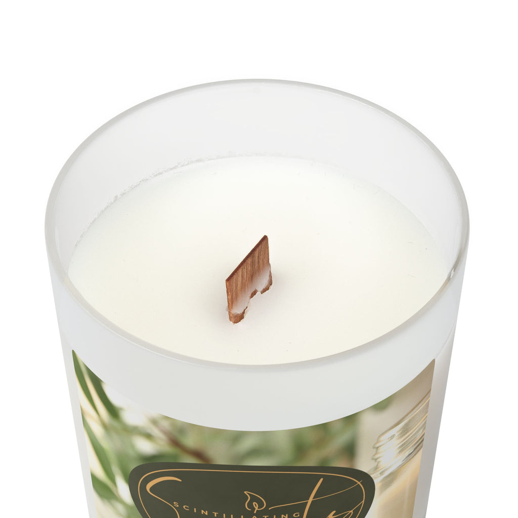 Scintillating Scents by SETEPENRA Frosted Glass Candle, 11oz