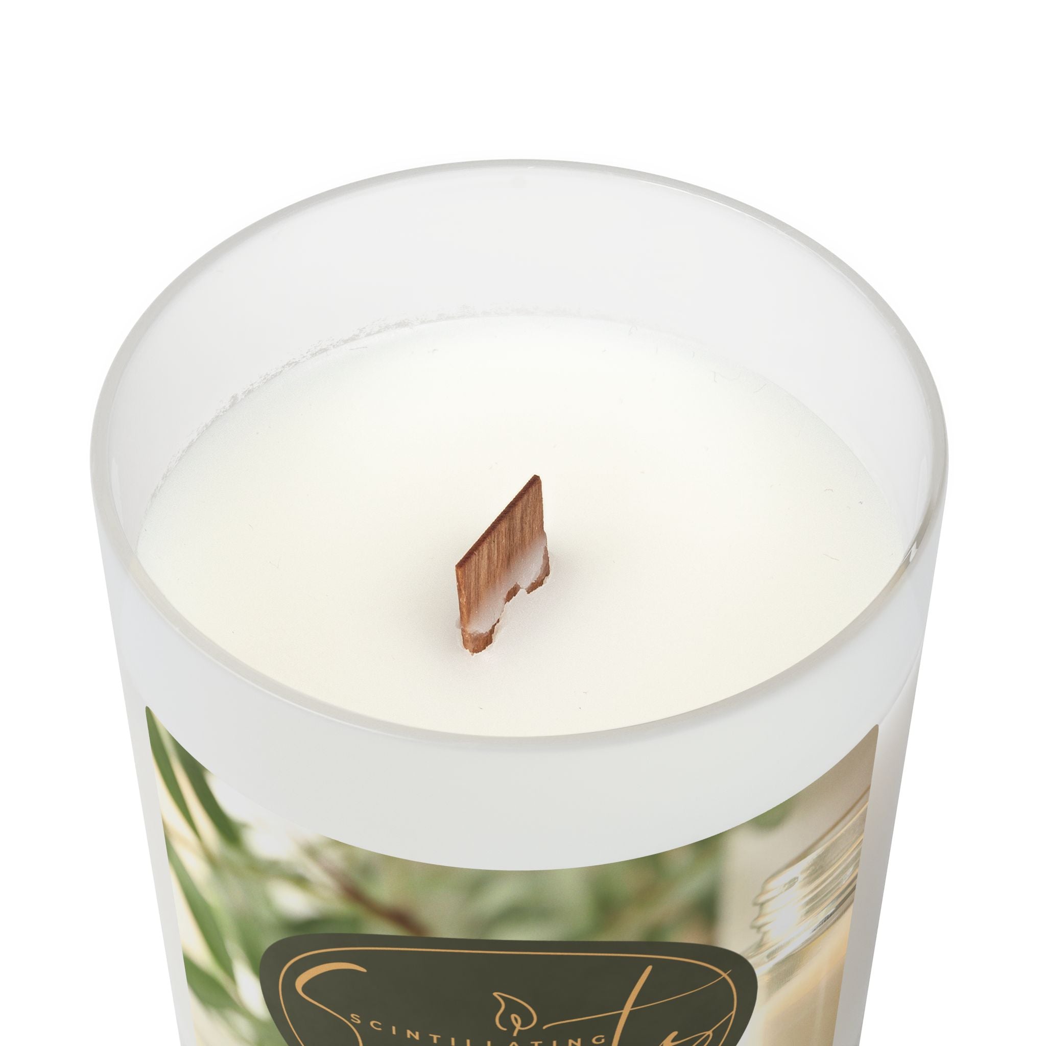 Scintillating Scents by SETEPENRA Frosted Glass Candle, 11oz