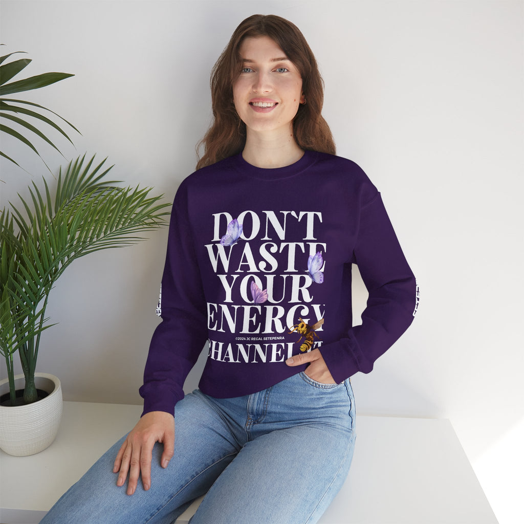 Channel It Unisex Heavy Blend™ Crewneck Sweatshirt (White Print)