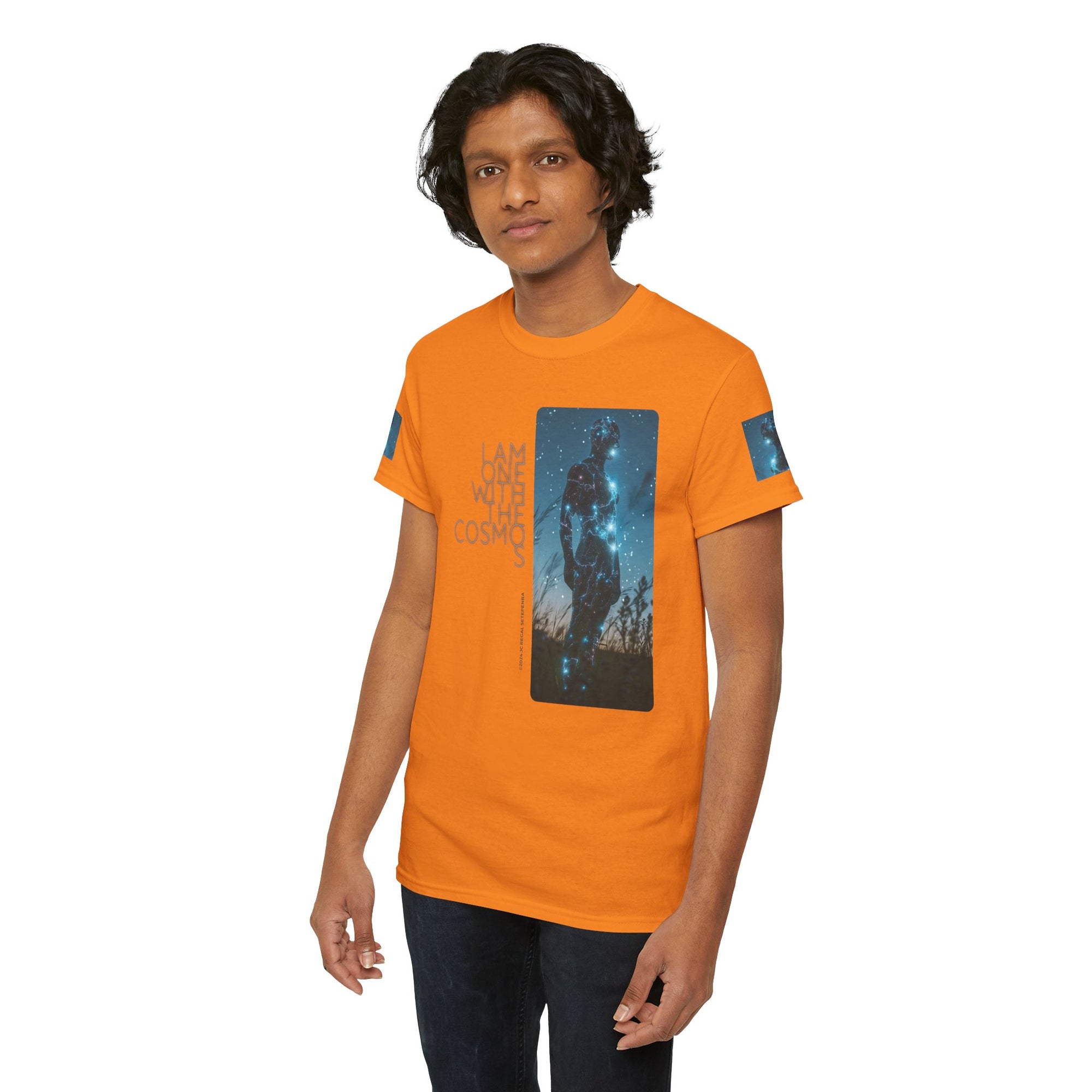 One With The Cosmos Unisex Heavy Cotton Tee