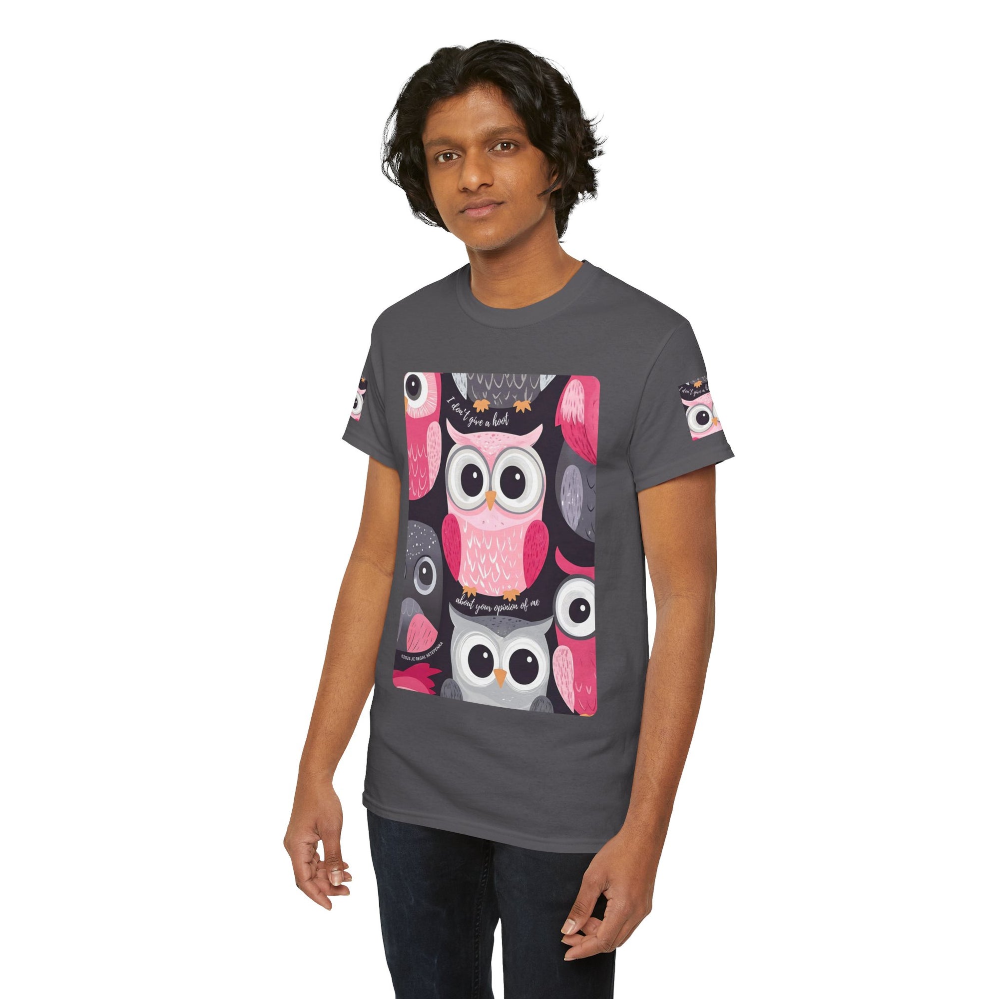 Don't Give A Hoot Unisex Heavy Cotton Tee