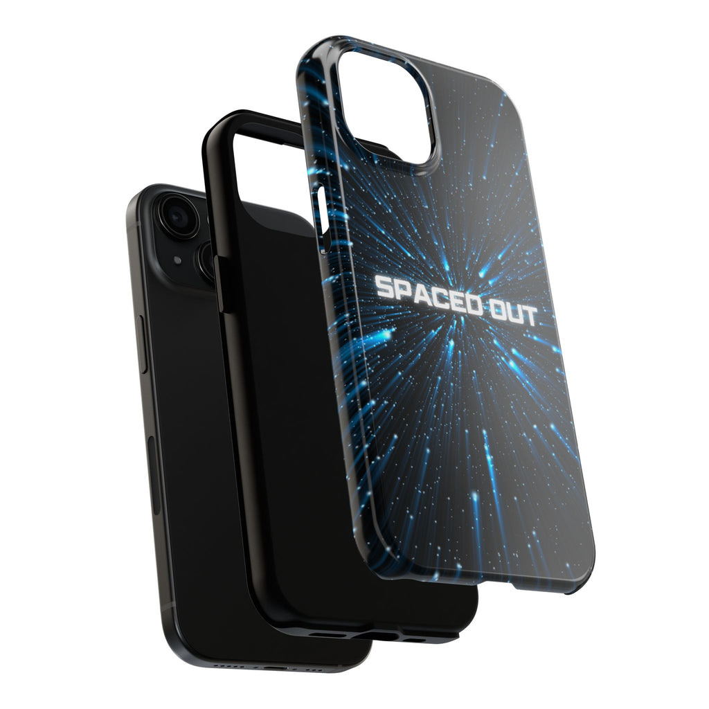 Spaced Out Tough Phone Case — Cosmic Space Warp Protective Cover