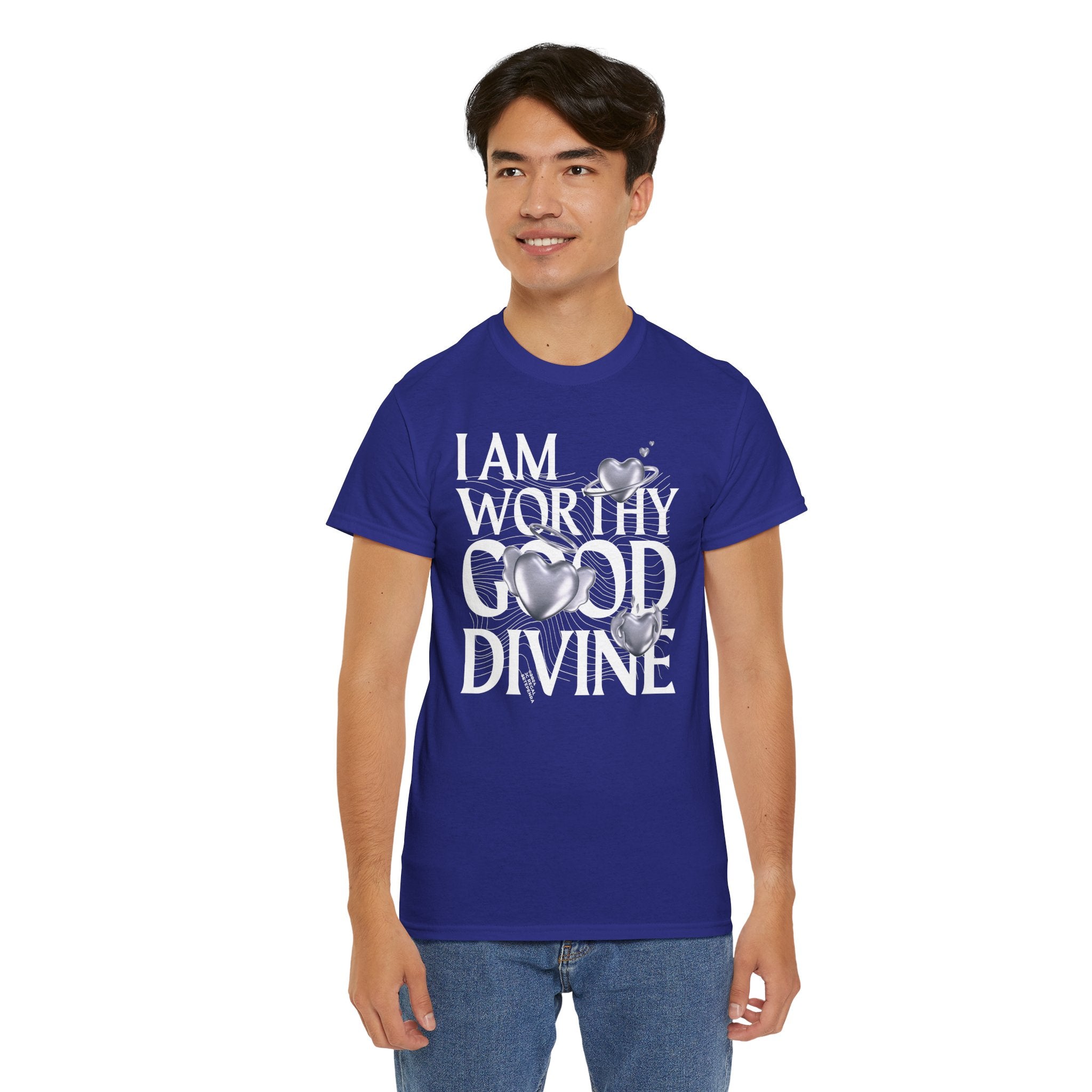 I AM WORTHY GOOD DIVINE Unisex Heavy Cotton Tee