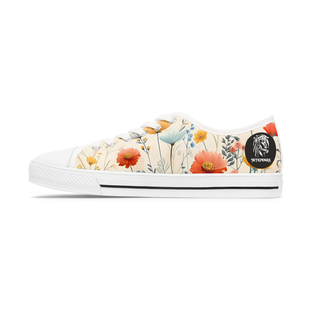 Flower Mist Women's Low Top Sneakers SETEPENRA Shoes.