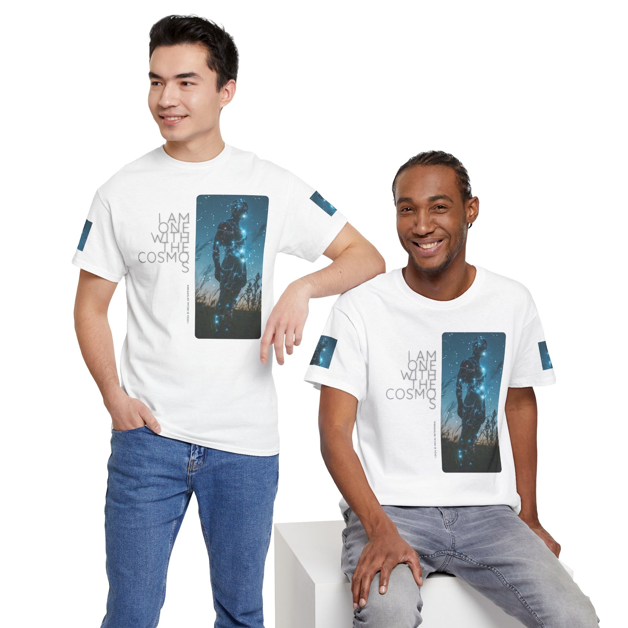 One With The Cosmos Unisex Heavy Cotton Tee
